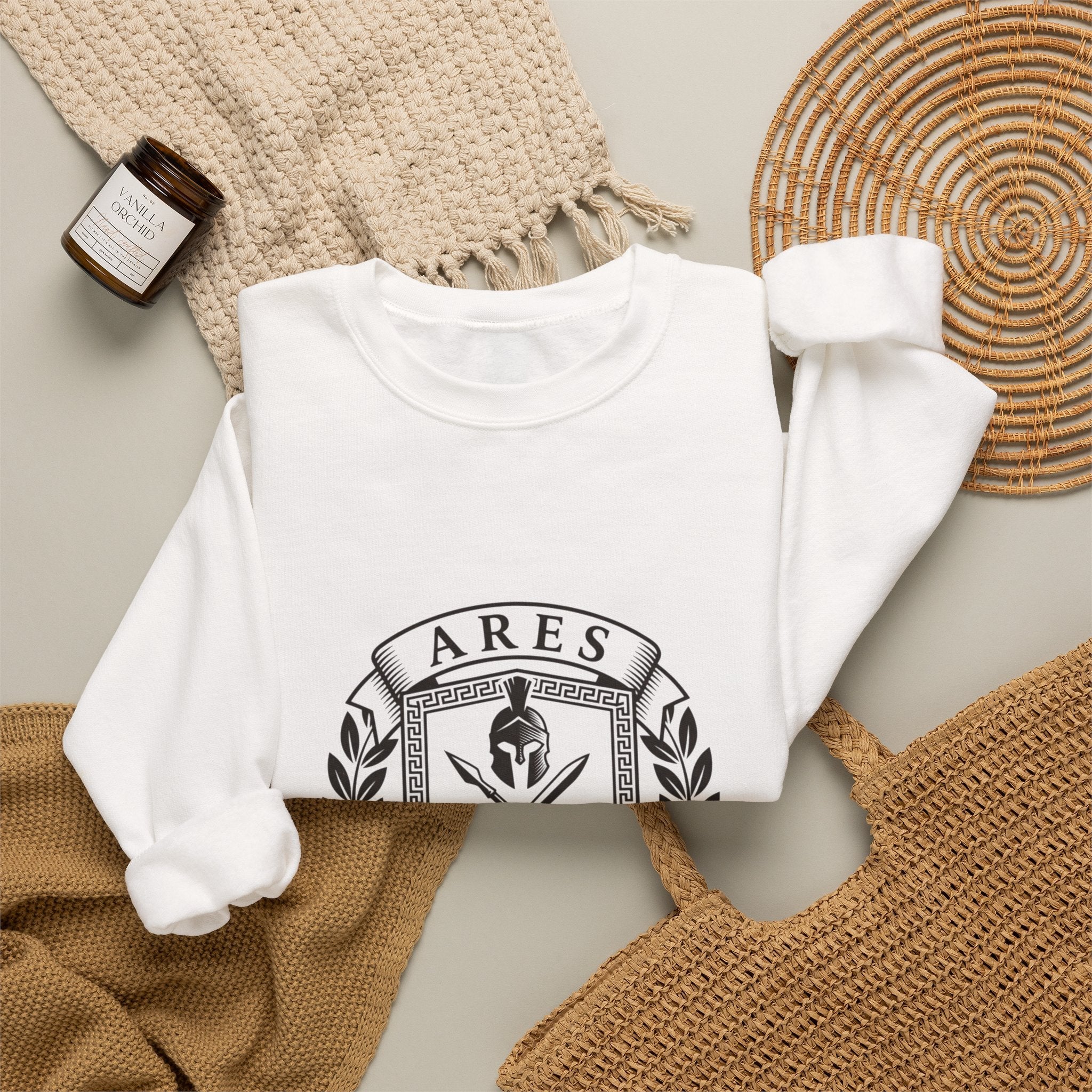 Ares War College Crest Sweatshirt | Greek Mythology, Mythcore - Velqono