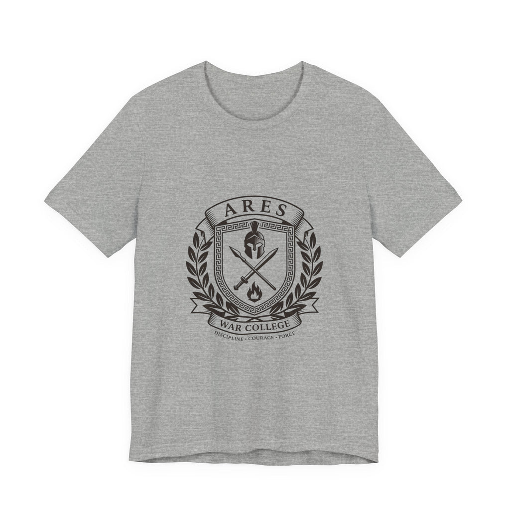 Ares War College Crest Tee | Greek Mythology, Mythcore - Velqono