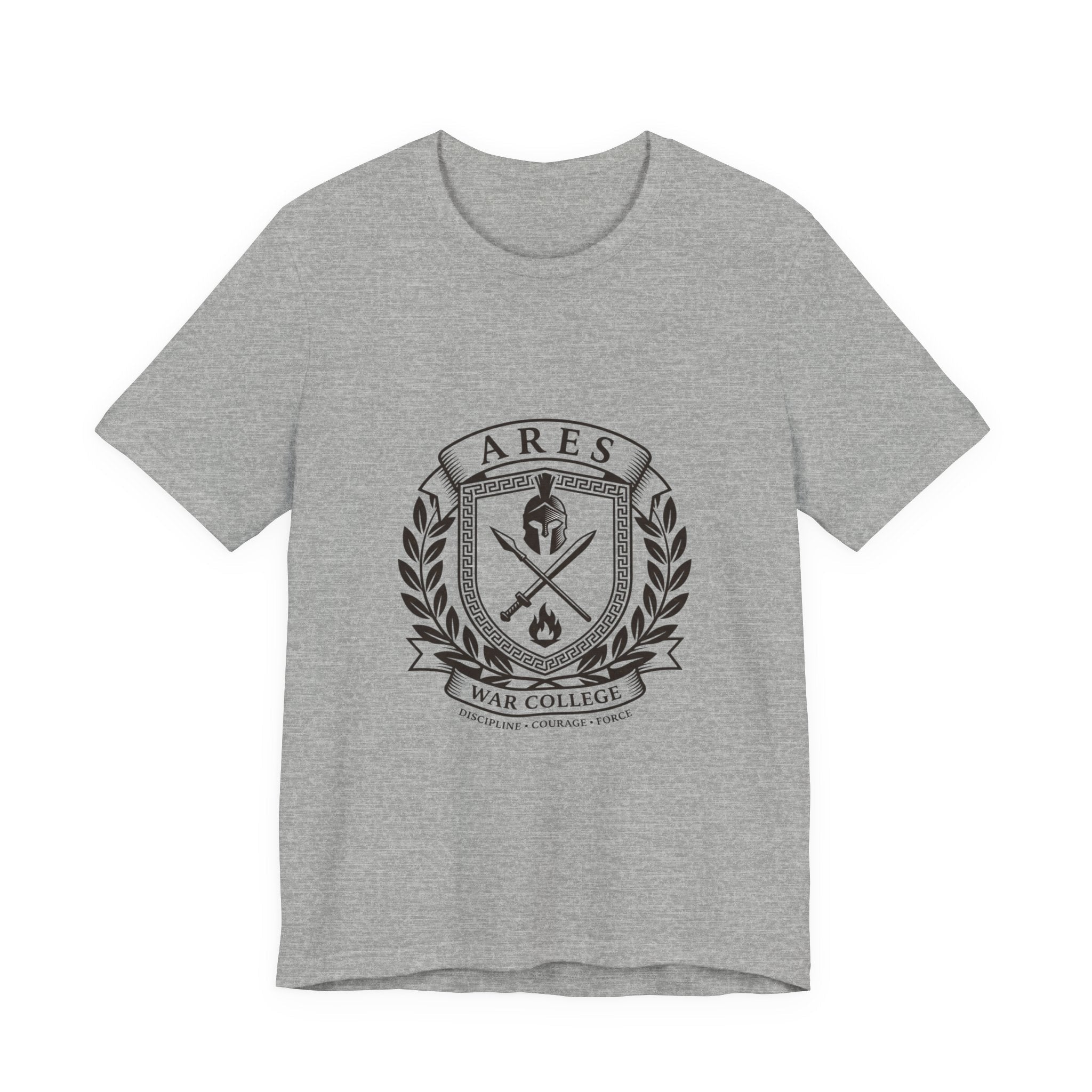 Ares War College Crest Tee | Greek Mythology, Mythcore - Velqono