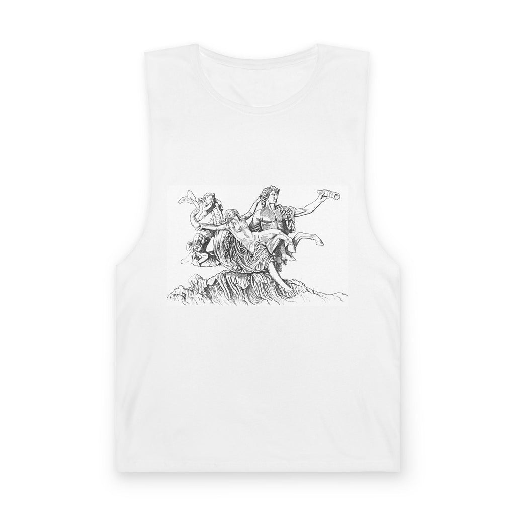 Barnard Illustration Tank Top — Vintage Horse & Rider Sketch Tee - Velqono