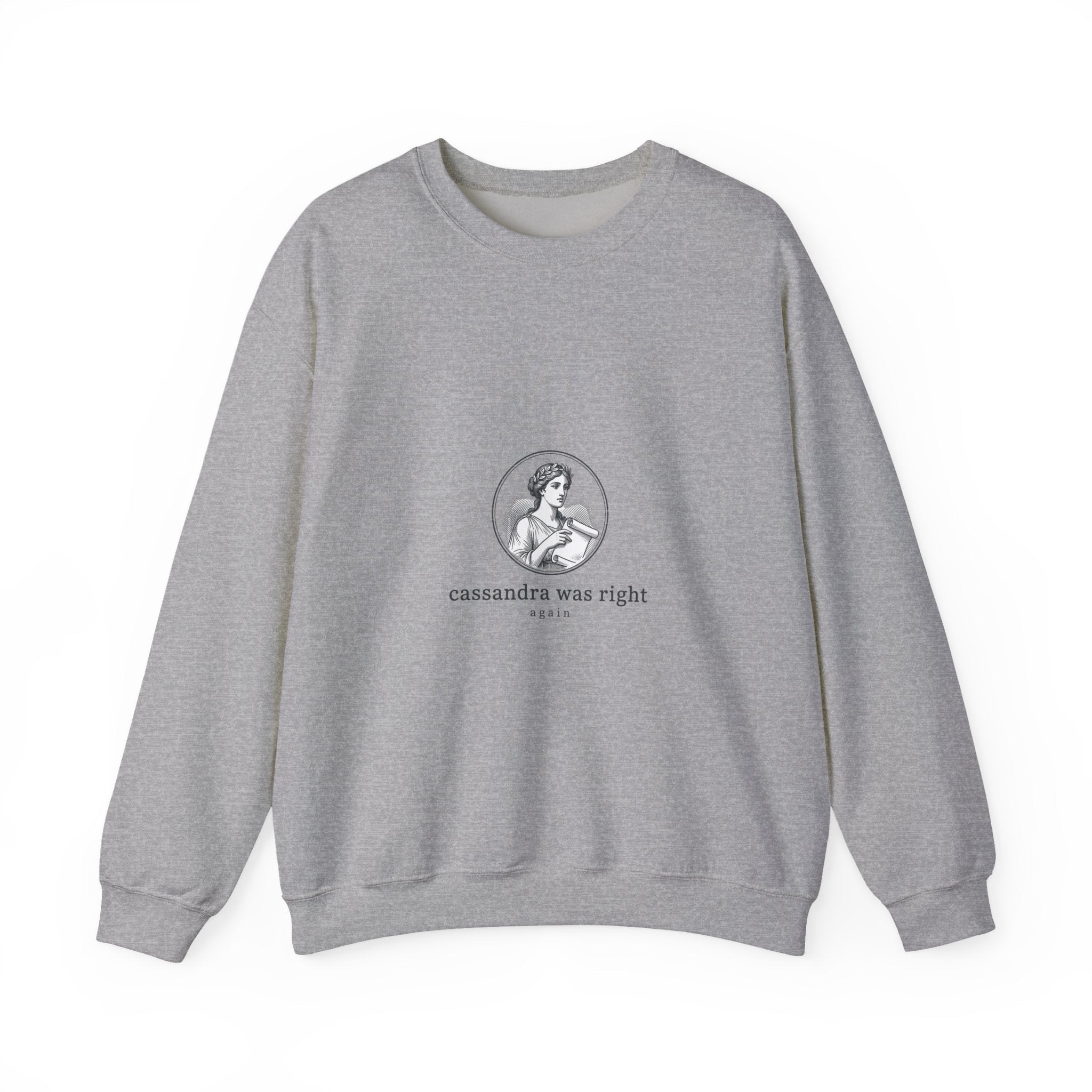 Cassandra Was Right sweatshirt | Greek mythology mythcore, dark academia - Velqono