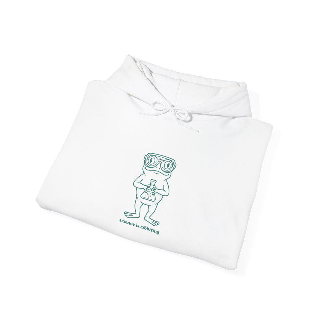 Chemist Cartoon 'Lab Coat & Goggles' Hoodie | Science Humor, STEM Pun - Velqono