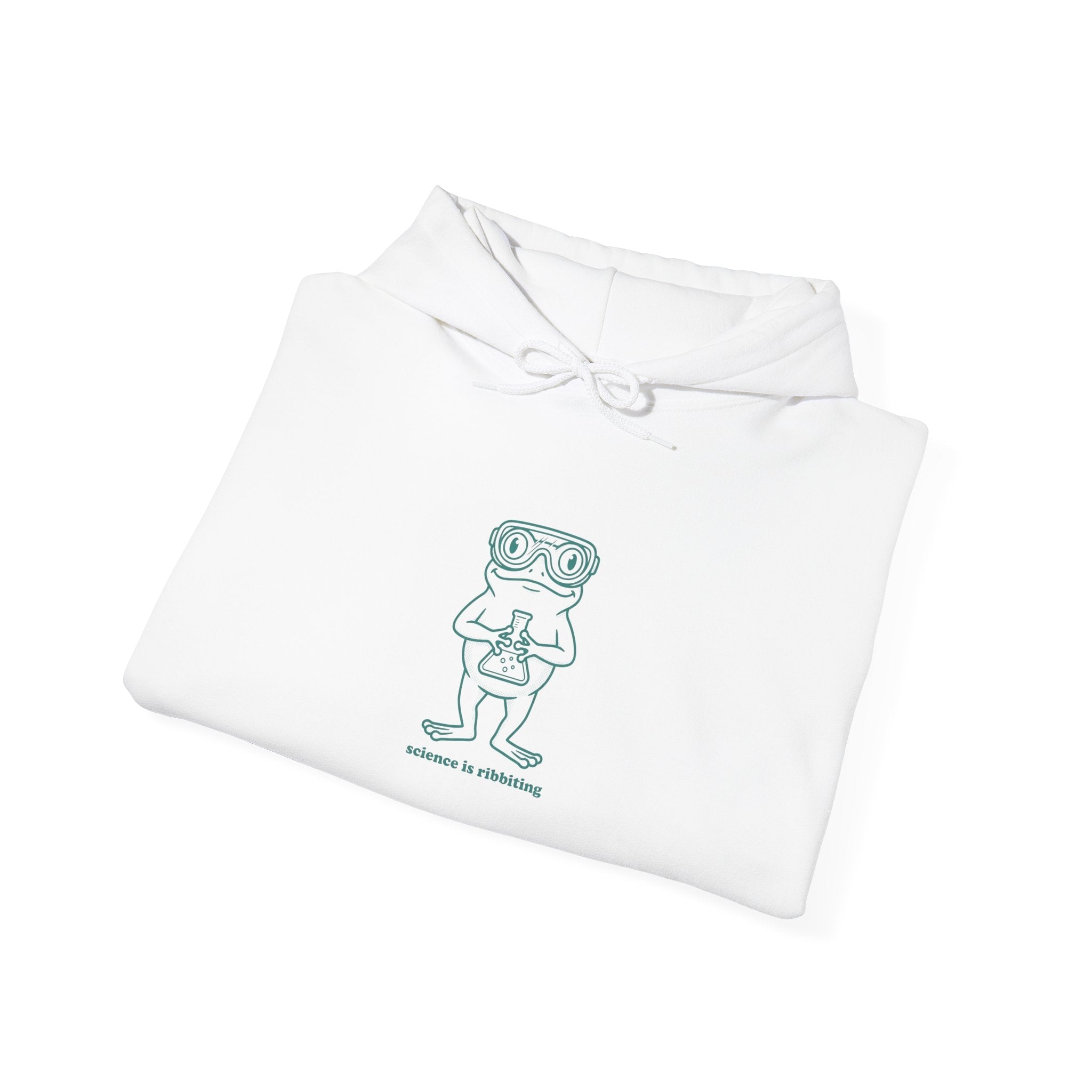 Chemist Cartoon 'Lab Coat & Goggles' Hoodie | Science Humor, STEM Pun - Velqono
