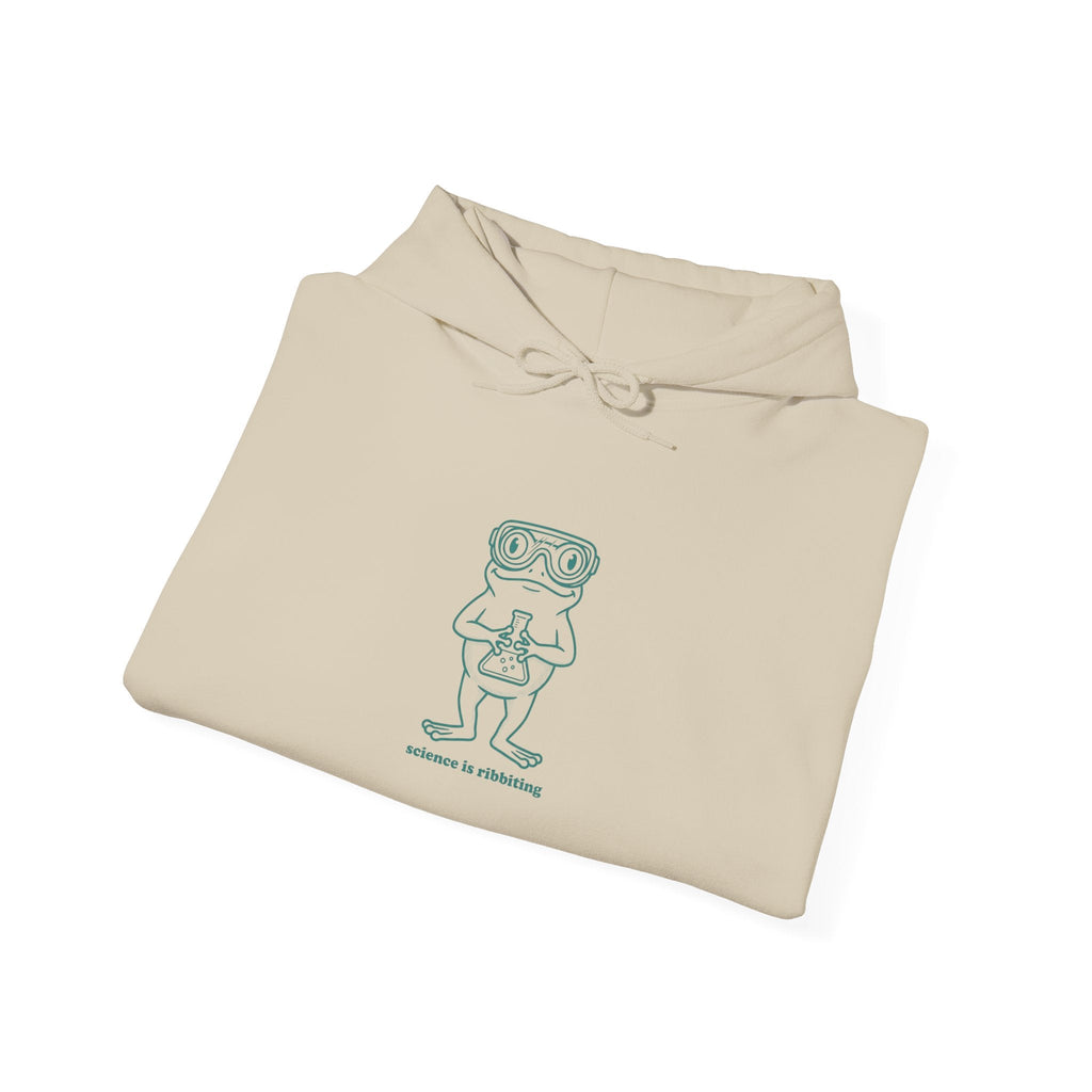 Chemist Cartoon 'Lab Coat & Goggles' Hoodie | Science Humor, STEM Pun - Velqono