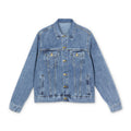 Classic Men’s Denim Jacket – Light Wash Casual Trucker Coat - Velqono