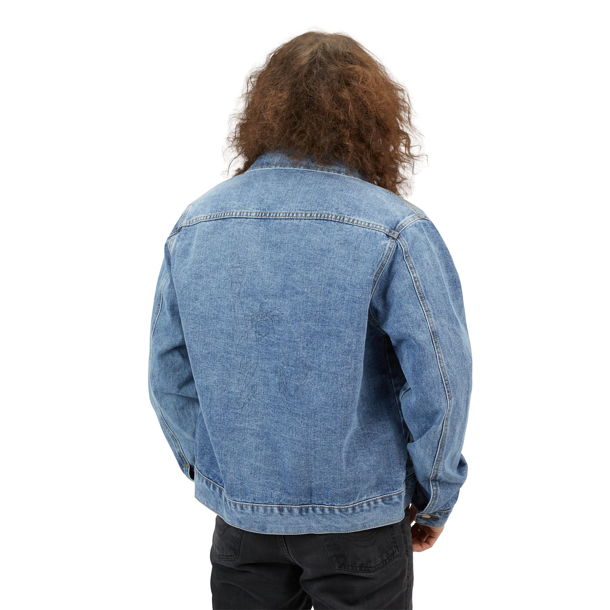 Classic Men’s Denim Jacket – Light Wash Casual Trucker Coat - Velqono