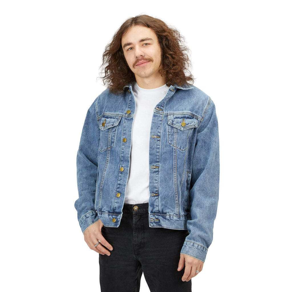 Classic Men’s Denim Jacket – Light Wash Casual Trucker Coat - Velqono