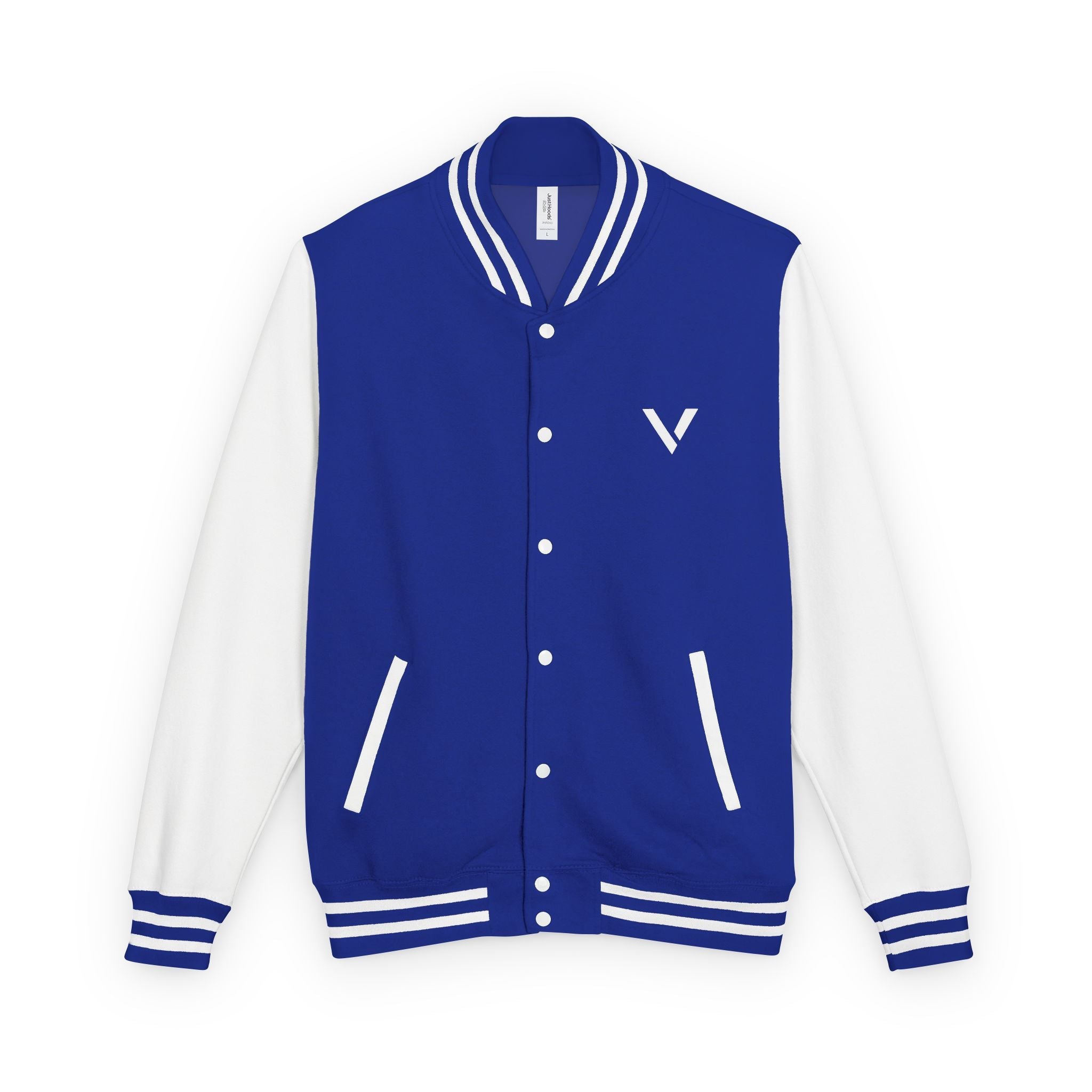 Classic Red & White Letterman Jacket - Velqono