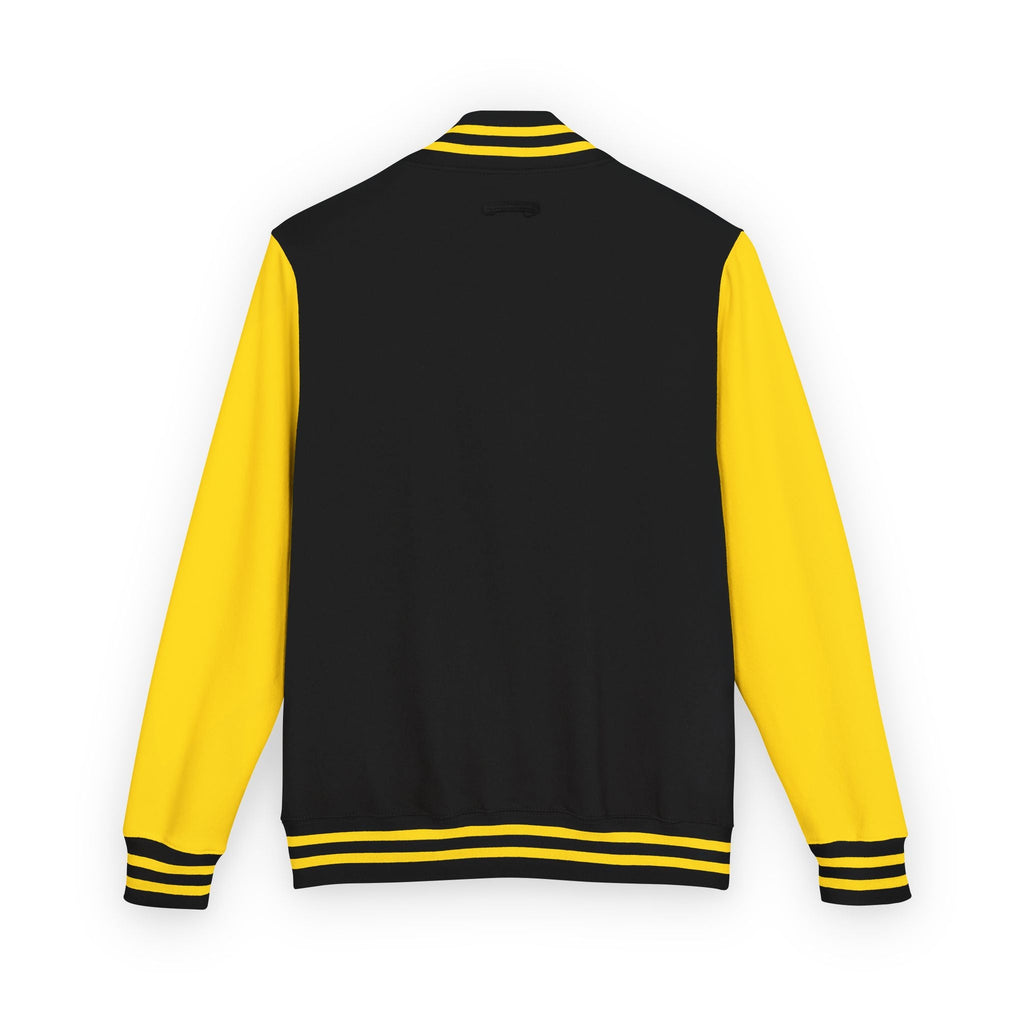 Classic Red & White Letterman Jacket - Velqono