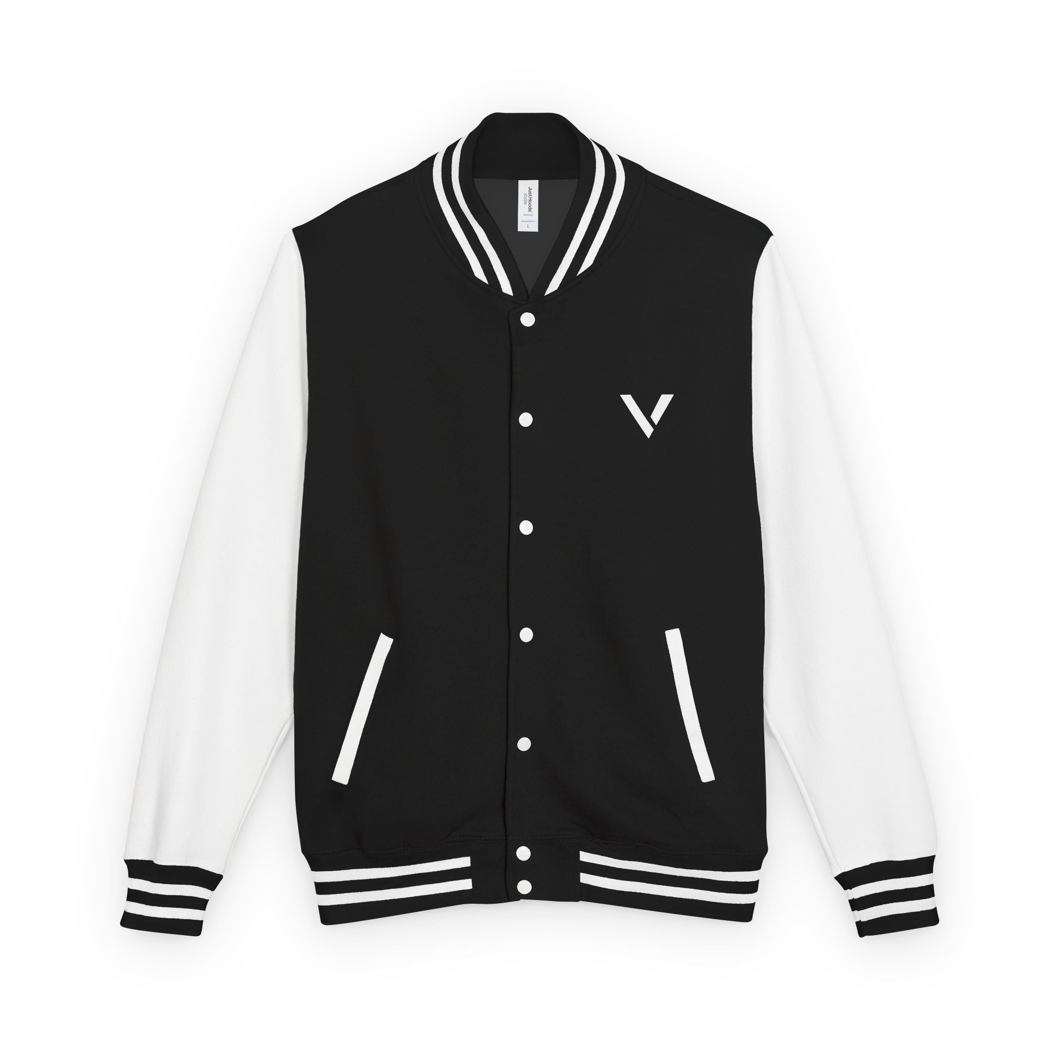 Classic Red & White Letterman Jacket - Velqono