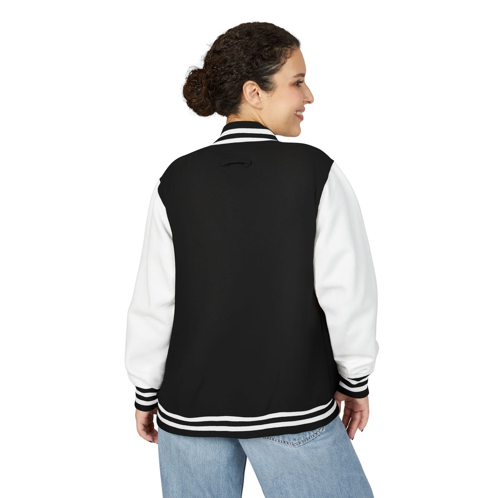 Classic Red & White Letterman Jacket - Velqono