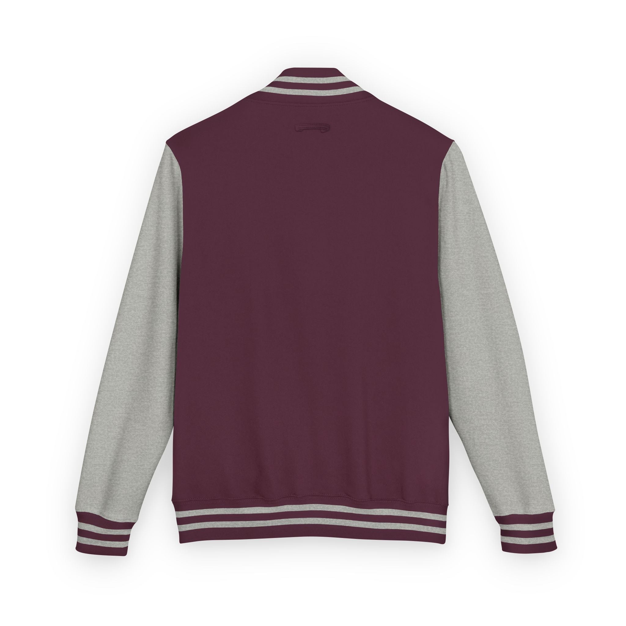 Classic Red & White Letterman Jacket - Velqono