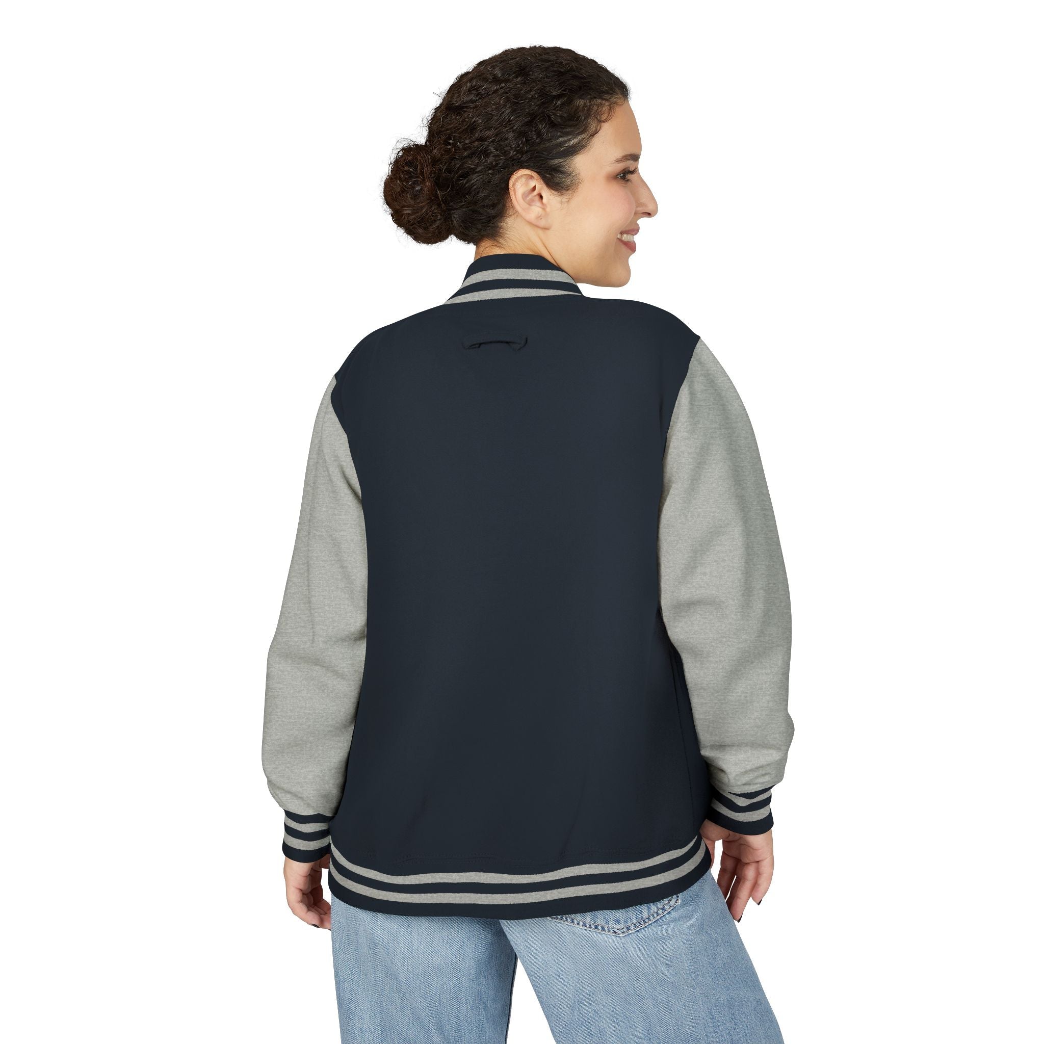 Classic Red & White Letterman Jacket - Velqono