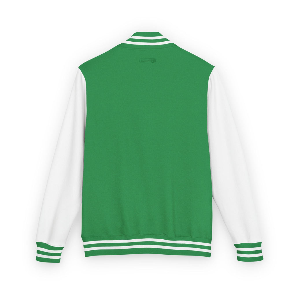 Classic Red & White Letterman Jacket - Velqono