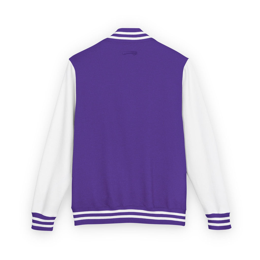 Classic Red & White Letterman Jacket - Velqono