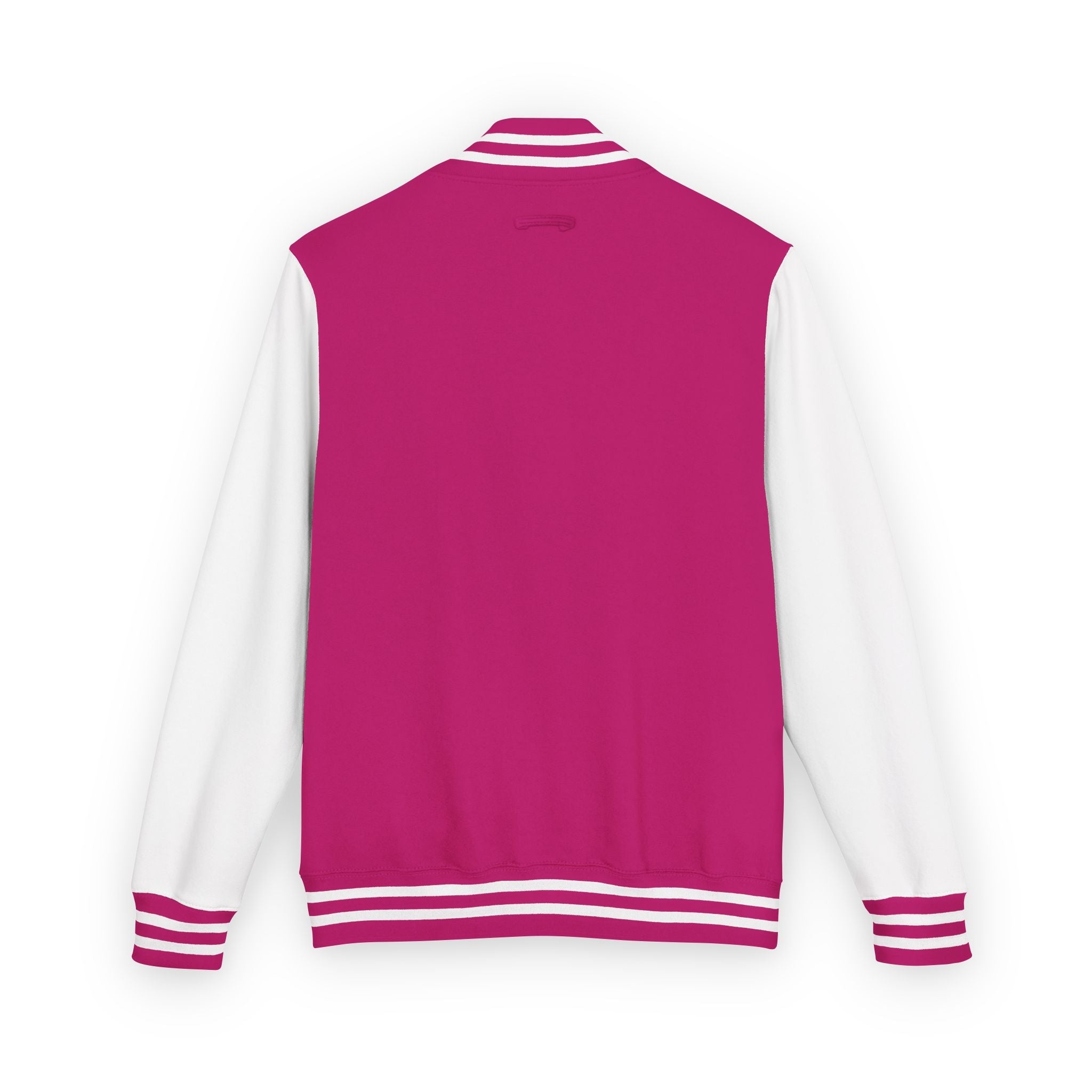 Classic Red & White Letterman Jacket - Velqono