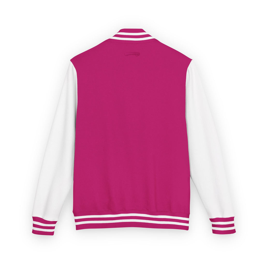 Classic Red & White Letterman Jacket - Velqono