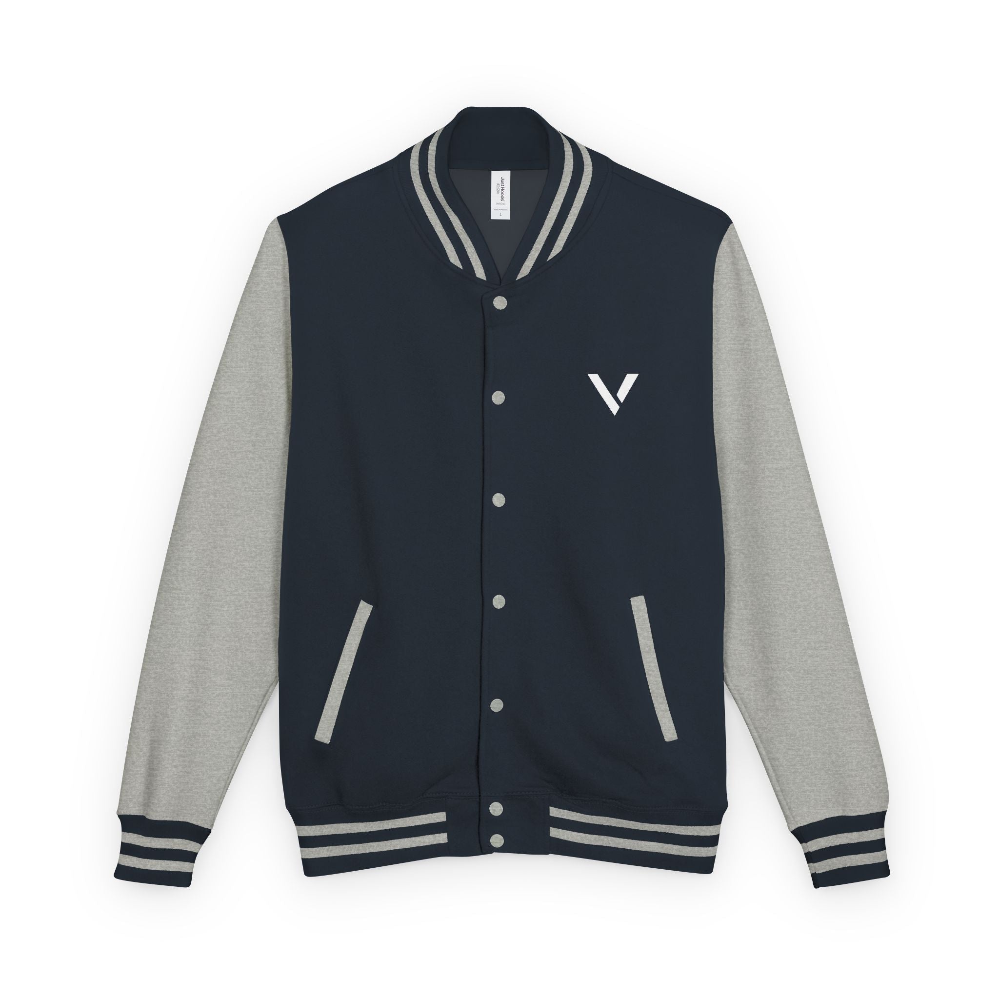Classic Red & White Letterman Jacket - Velqono