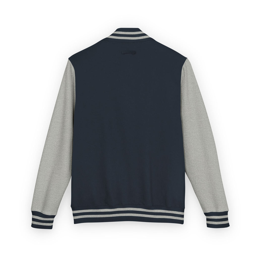 Classic Red & White Letterman Jacket - Velqono