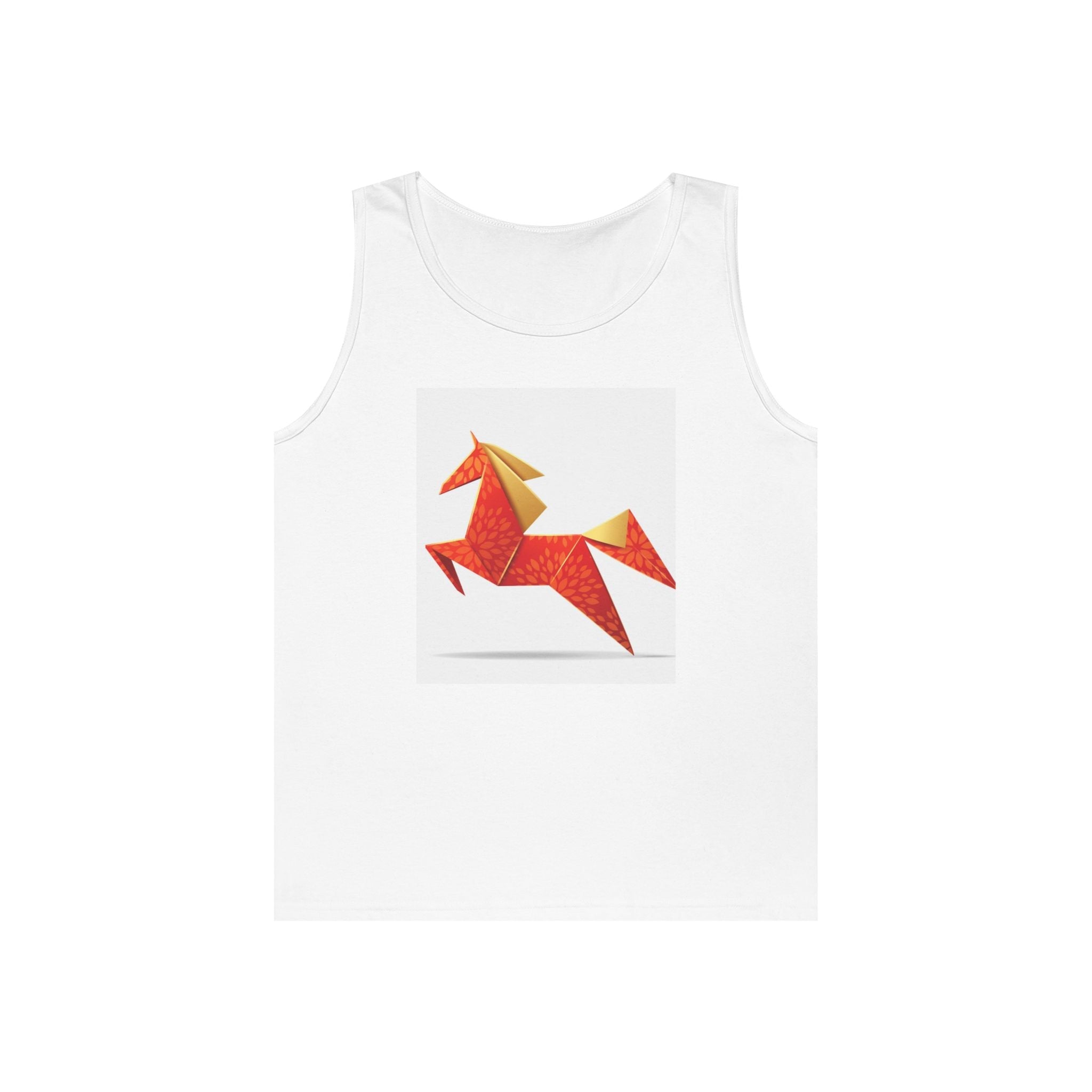Cotton Tank Tops with Origami Fox Tank Top - Velqono