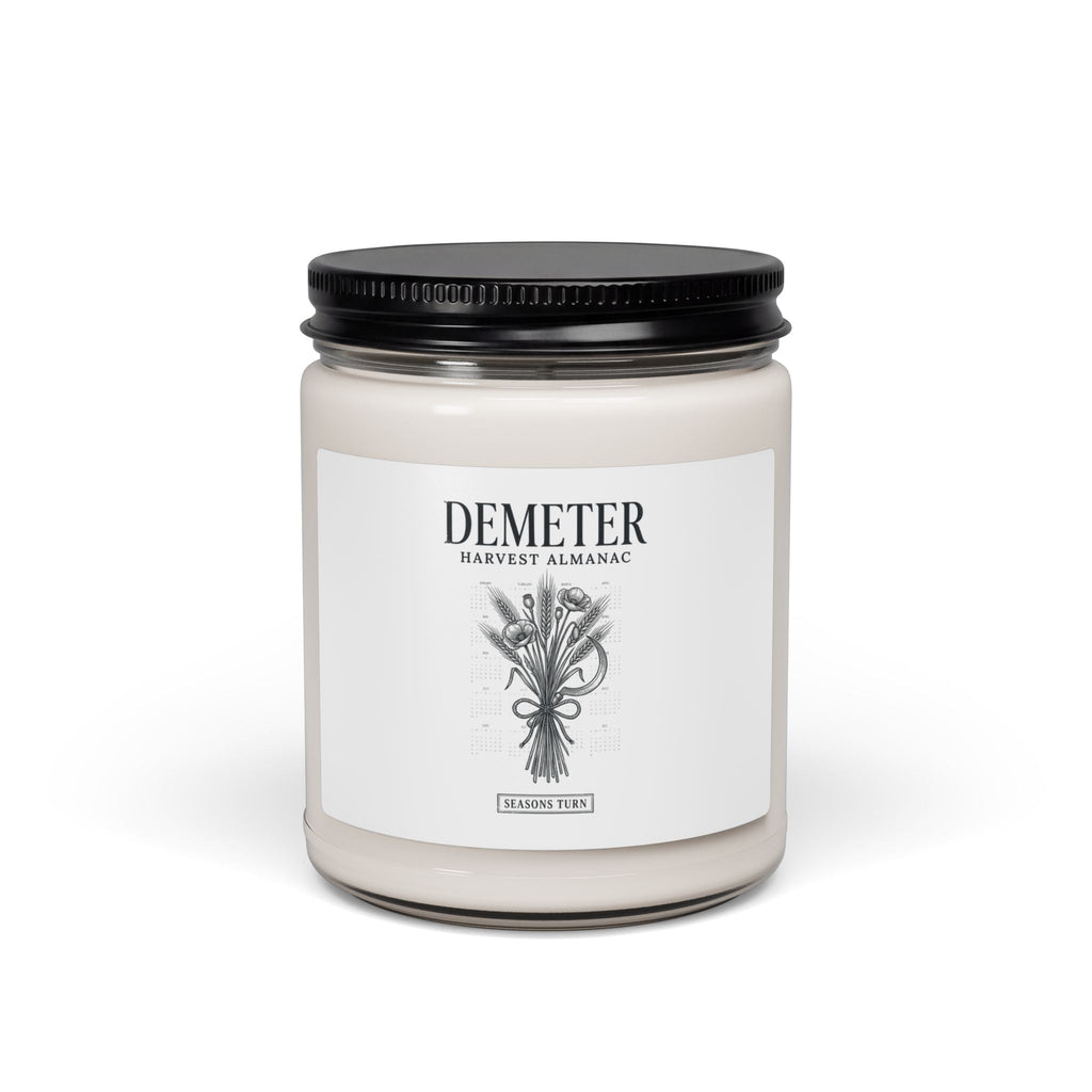 Demeter Botanical Soy Candle, Greek Mythology, Mythcore Home Decor - Velqono