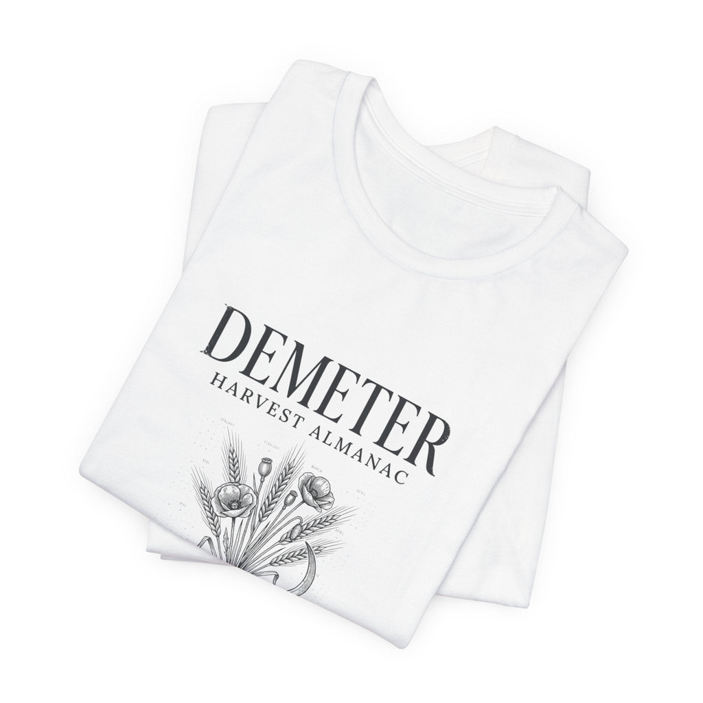 Demeter Harvest Almanac Tee | Greek Mythology, Mythcore - Velqono