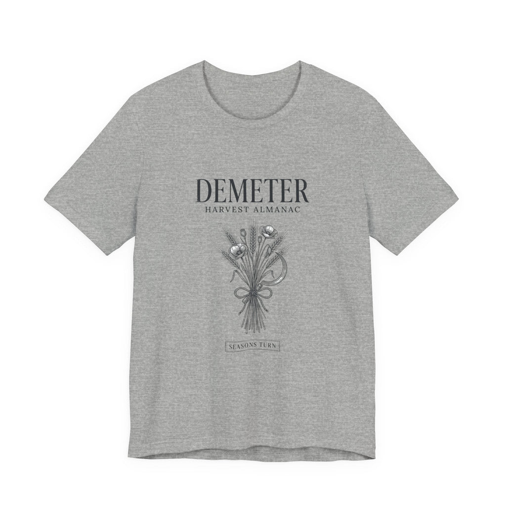 Demeter Harvest Almanac Tee | Greek Mythology, Mythcore - Velqono
