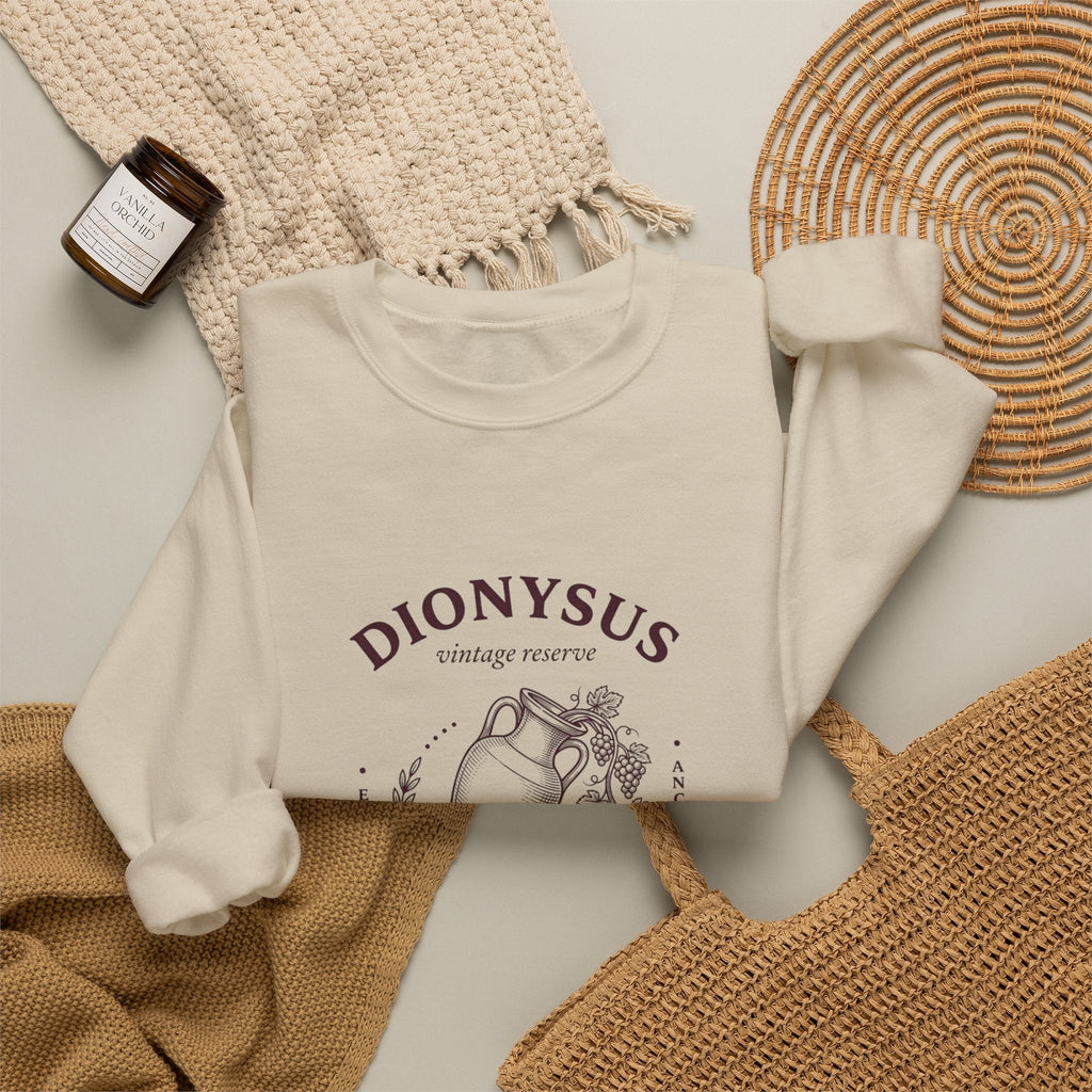 Dionysus Wine Society Crewneck | Greek Mythology, Mythcore - Velqono