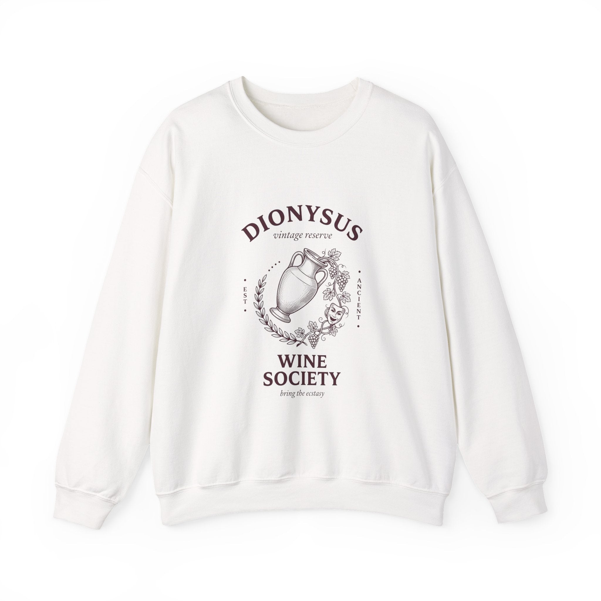 Dionysus Wine Society Crewneck | Greek Mythology, Mythcore - Velqono