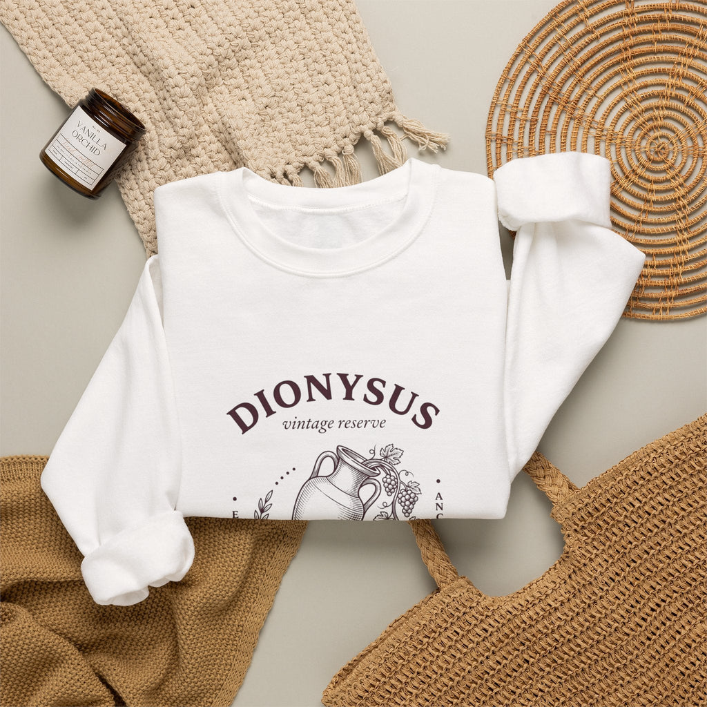 Dionysus Wine Society Crewneck | Greek Mythology, Mythcore - Velqono