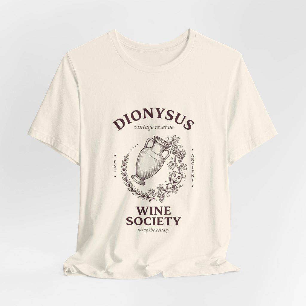 Dionysus Wine Society Tee | Greek Mythology, Mythcore - Velqono