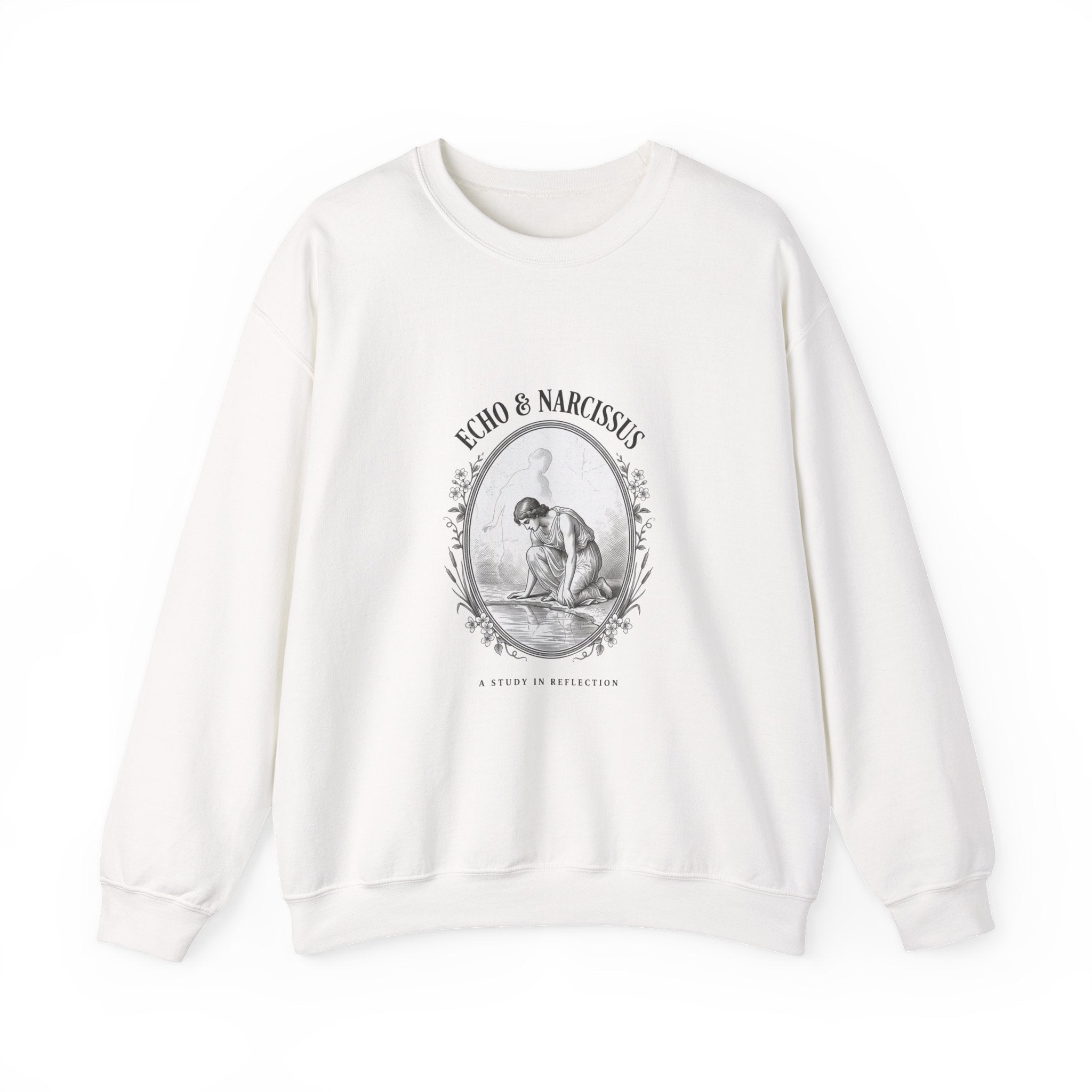 Echo & Narcissus Sweatshirt | Greek mythology, Mythcore, Classical art - Velqono
