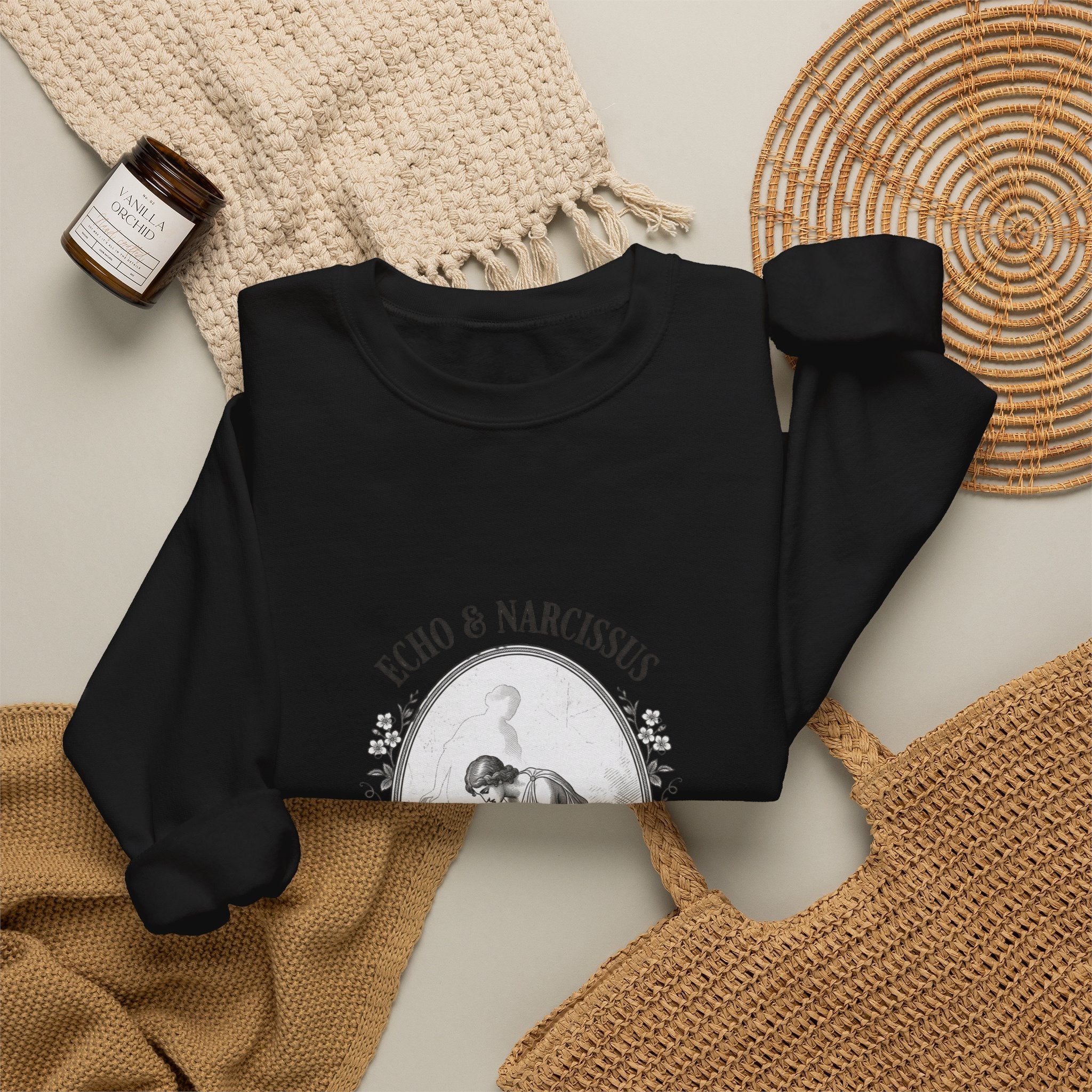 Echo & Narcissus Sweatshirt | Greek mythology, Mythcore, Classical art - Velqono