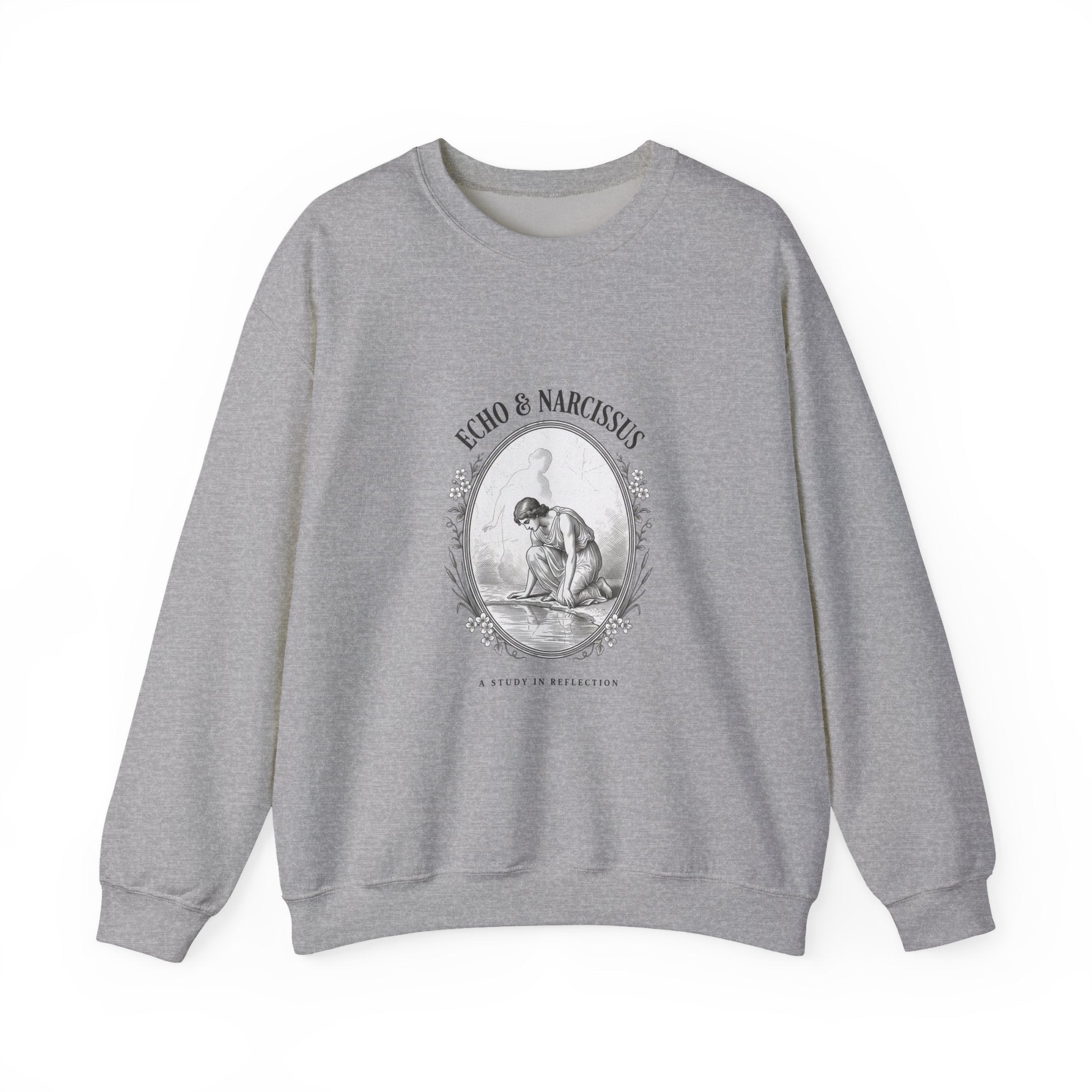 Echo & Narcissus Sweatshirt | Greek mythology, Mythcore, Classical art - Velqono