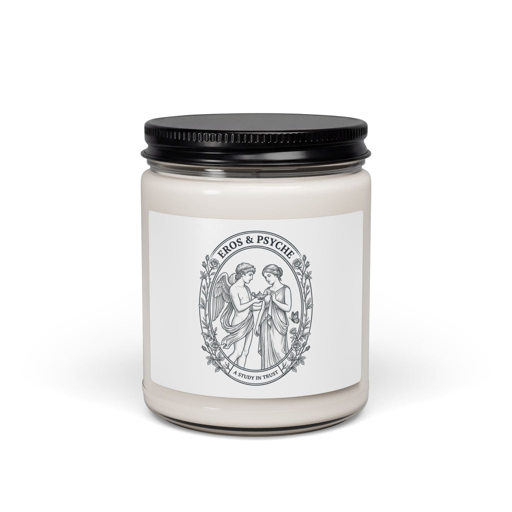 Eros & Psyche Illustration Candle | Greek Mythology, Mythcore Soy 9oz - Velqono