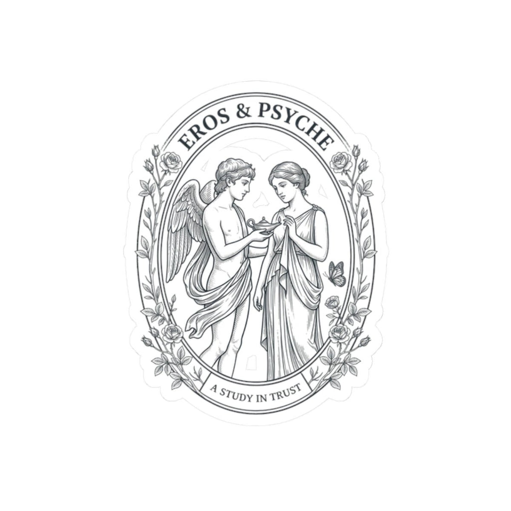Eros & Psyche Illustration Kiss-Cut Stickers | Mythcore Greek Mythology - Velqono