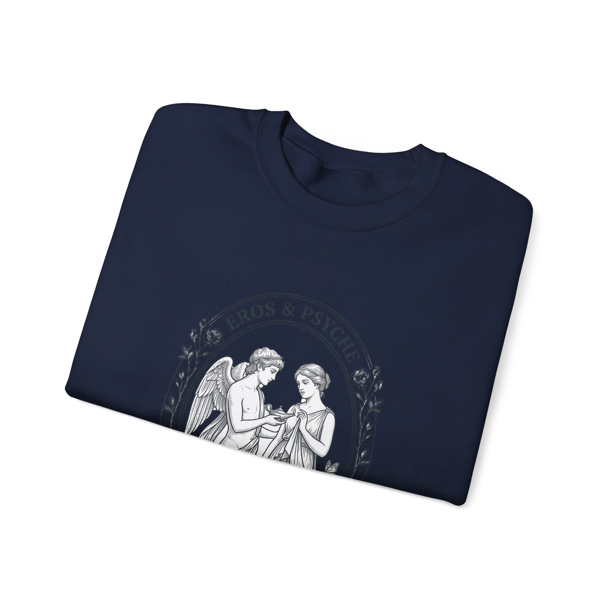 Eros & Psyche Illustration Sweatshirt | Greek Mythology, Mythcore - Velqono