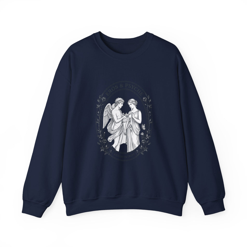 Eros & Psyche Illustration Sweatshirt | Greek Mythology, Mythcore - Velqono