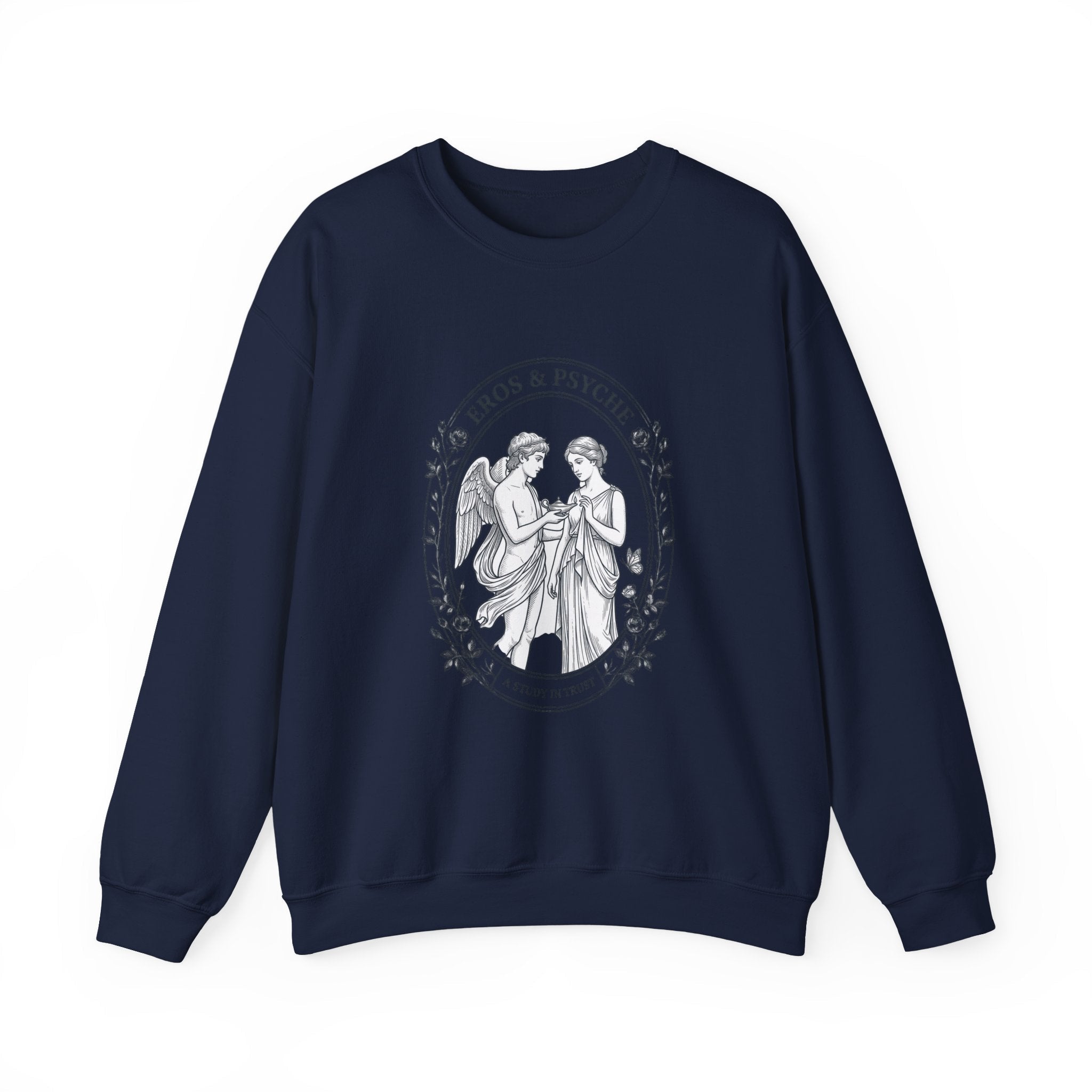 Eros & Psyche Illustration Sweatshirt | Greek Mythology, Mythcore - Velqono