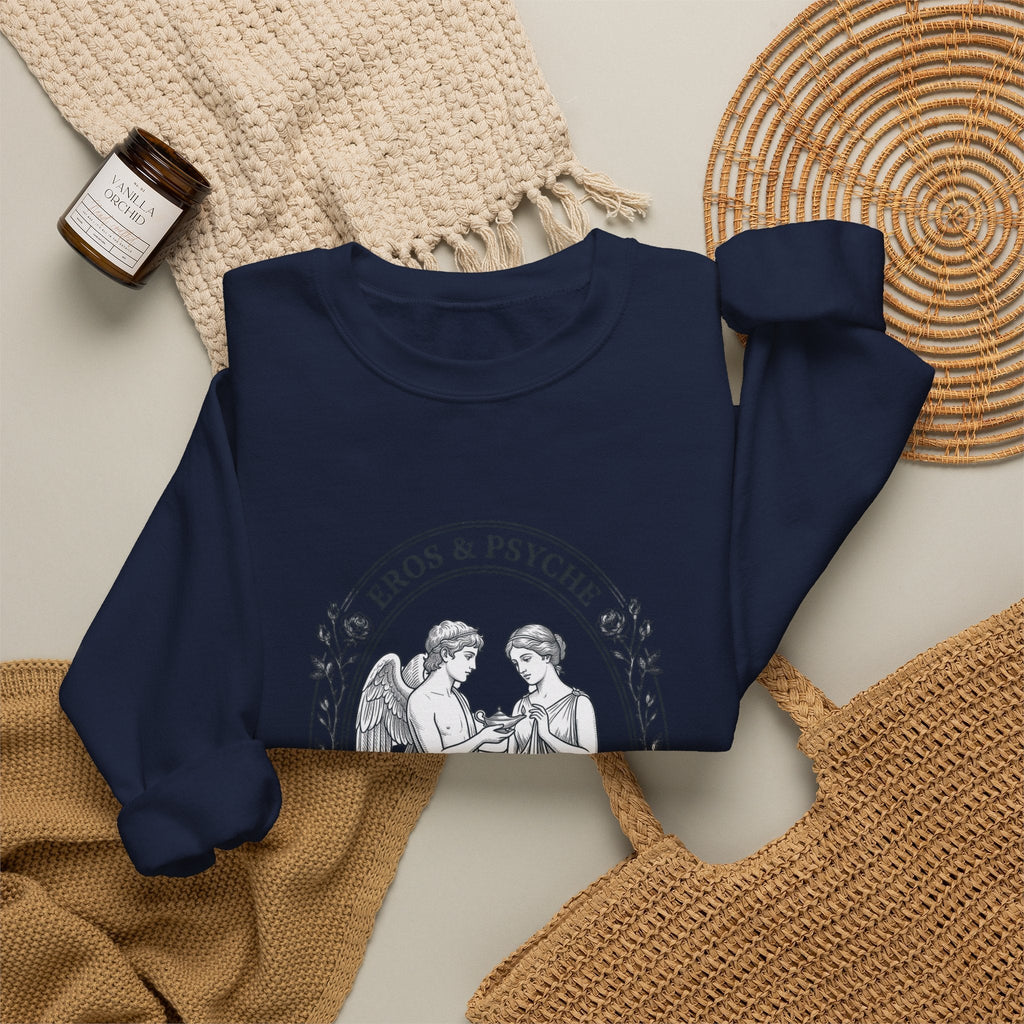 Eros & Psyche Illustration Sweatshirt | Greek Mythology, Mythcore - Velqono
