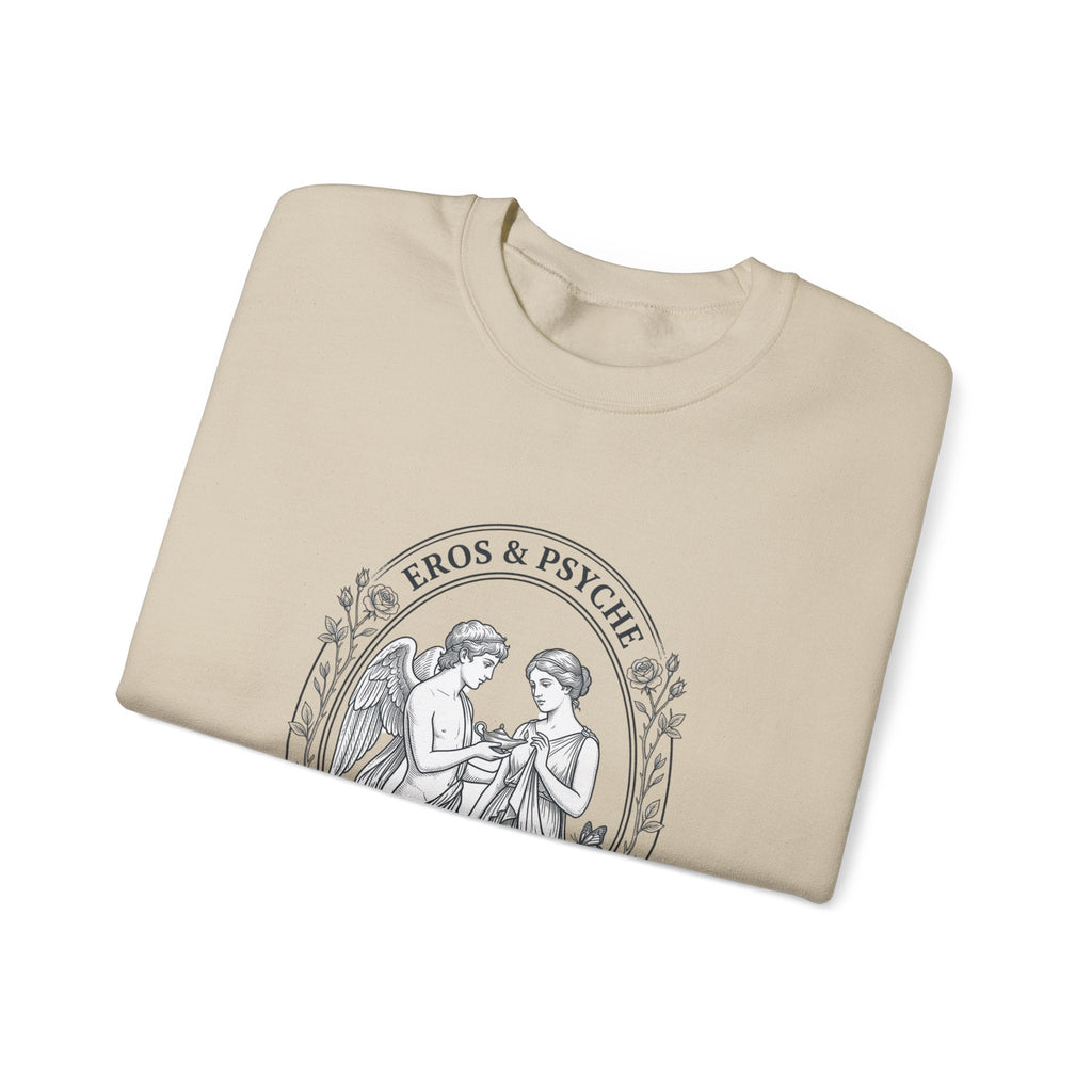 Eros & Psyche Illustration Sweatshirt | Greek Mythology, Mythcore - Velqono