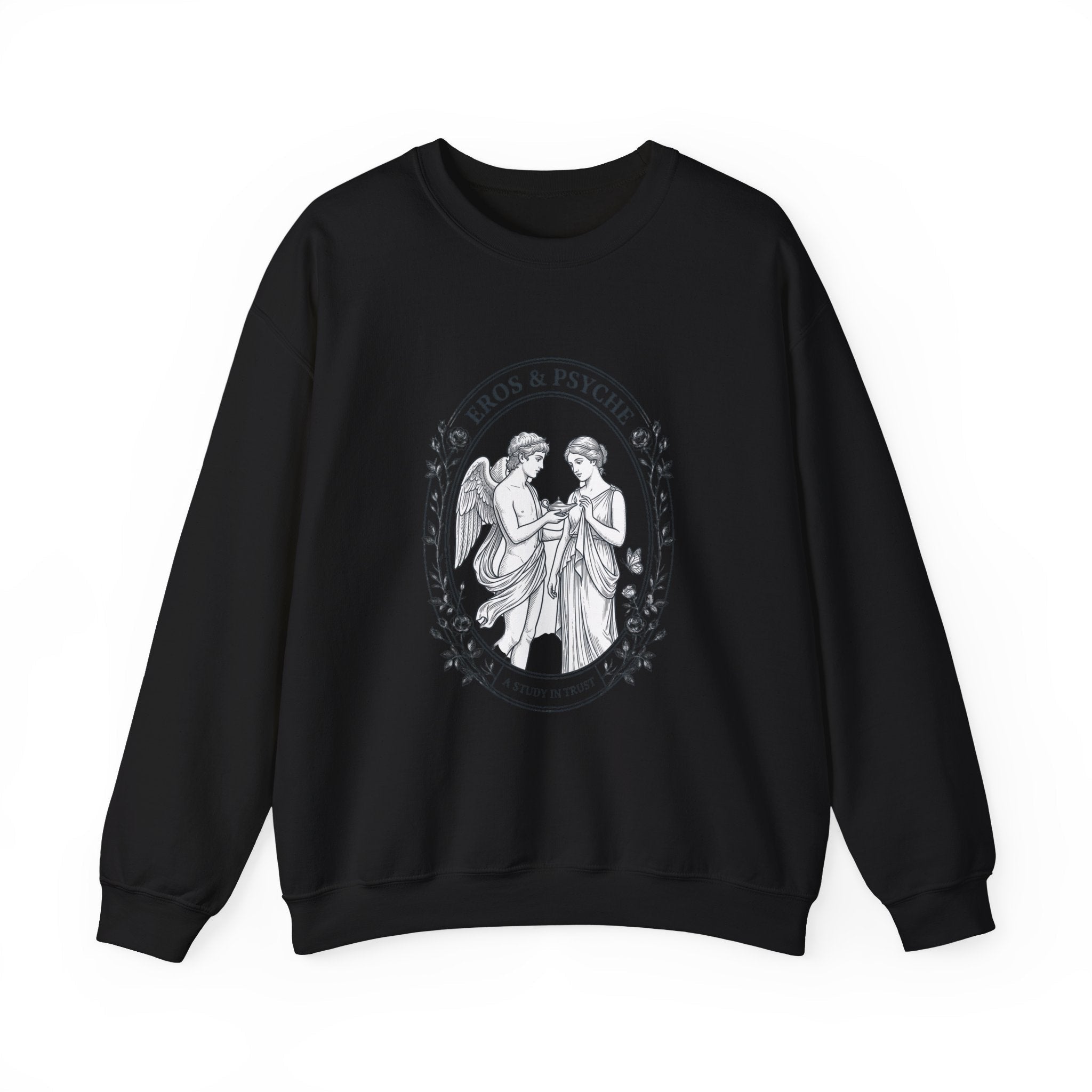 Eros & Psyche Illustration Sweatshirt | Greek Mythology, Mythcore - Velqono