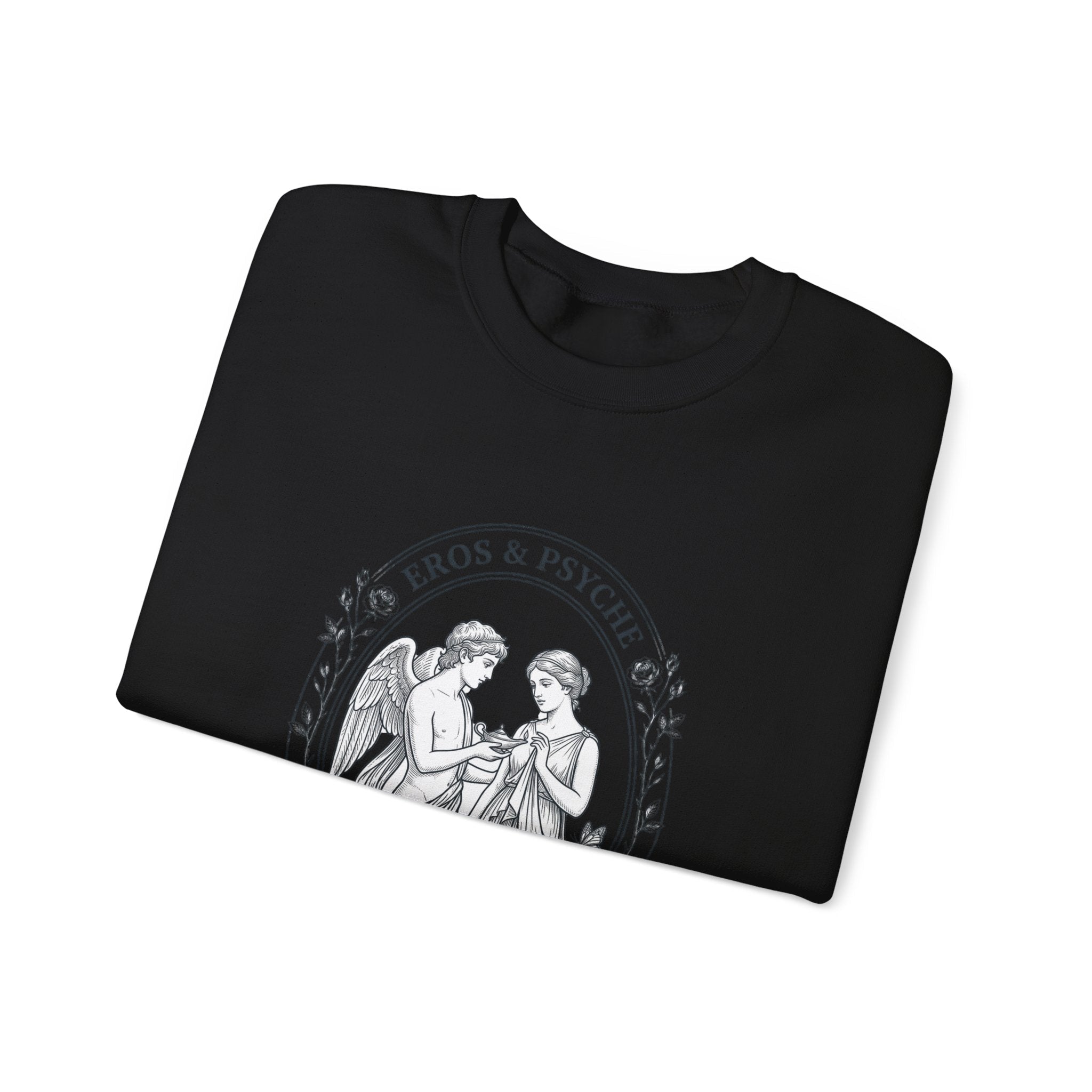 Eros & Psyche Illustration Sweatshirt | Greek Mythology, Mythcore - Velqono