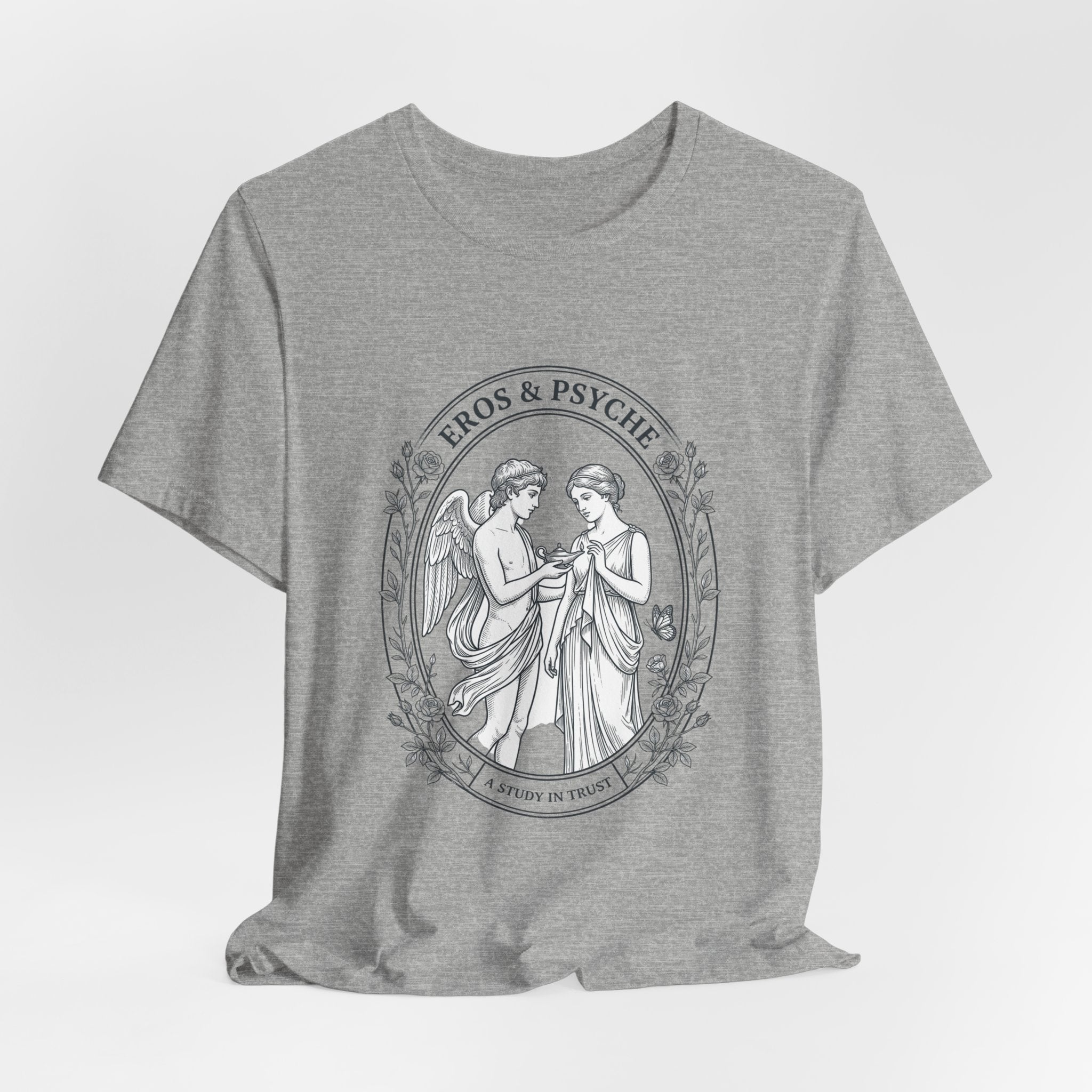 Eros & Psyche Illustration Tee | Greek Mythology, Mythcore - Velqono