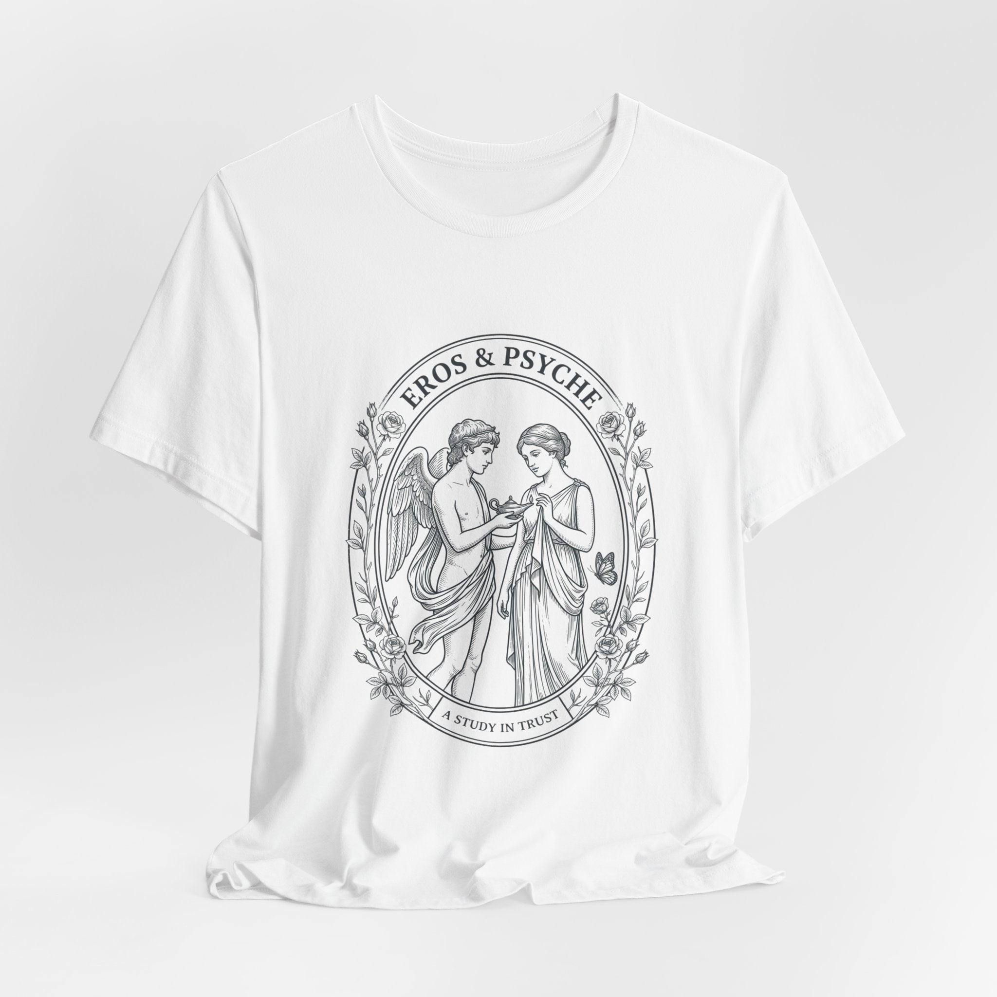 Eros & Psyche Illustration Tee | Greek Mythology, Mythcore - Velqono