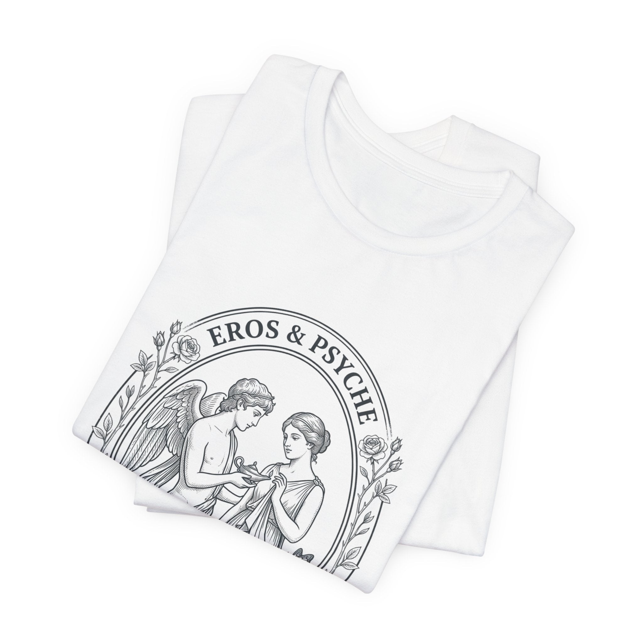 Eros & Psyche Illustration Tee | Greek Mythology, Mythcore - Velqono