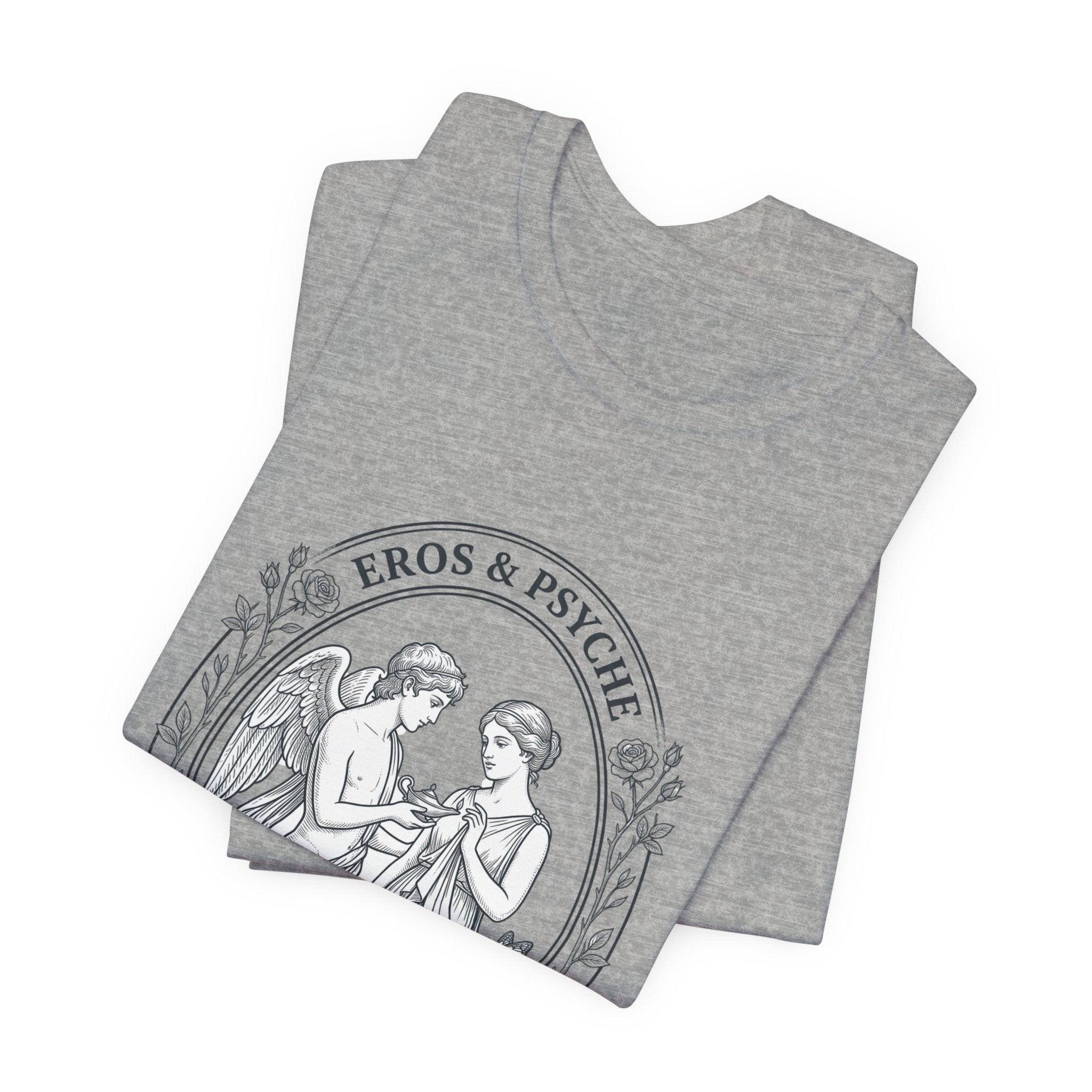 Eros & Psyche Illustration Tee | Greek Mythology, Mythcore - Velqono
