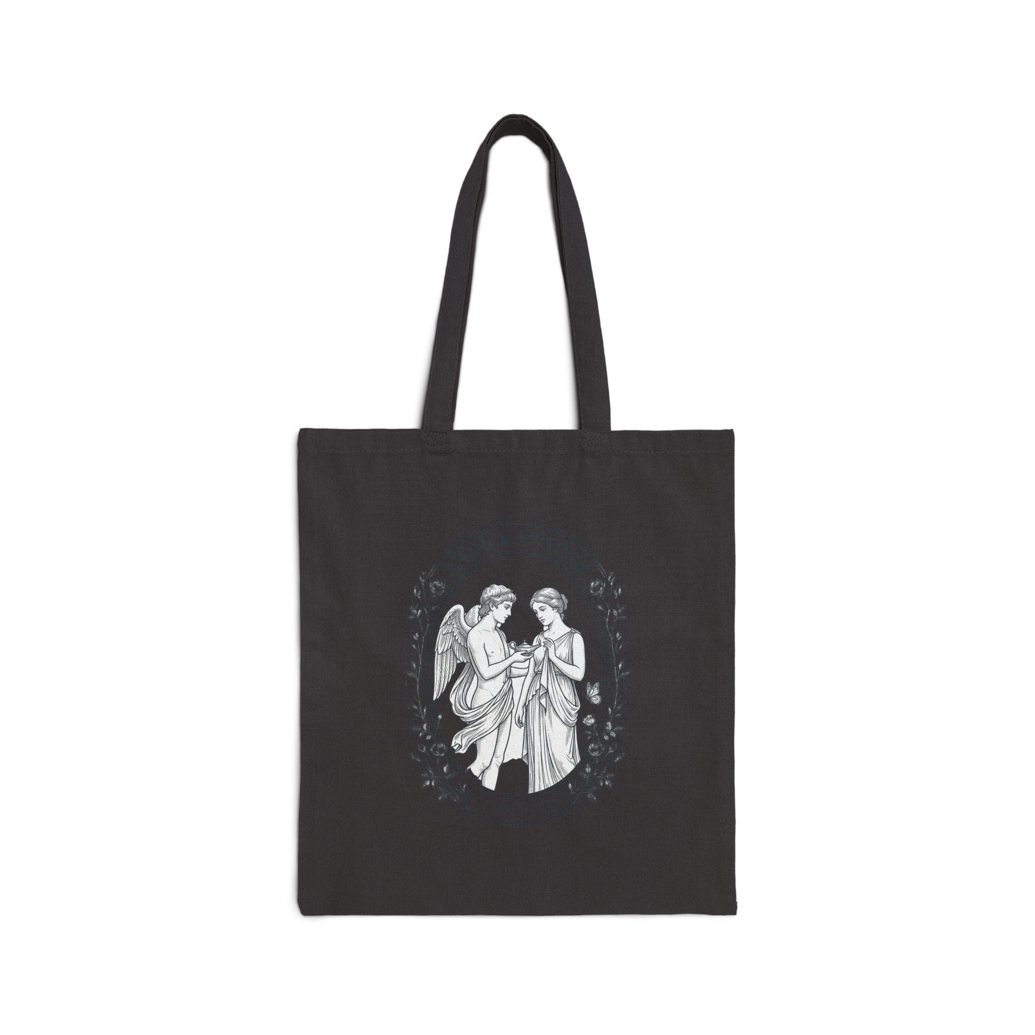 Eros & Psyche Illustration Tote | Greek Mythology, Mythcore Canvas - Velqono