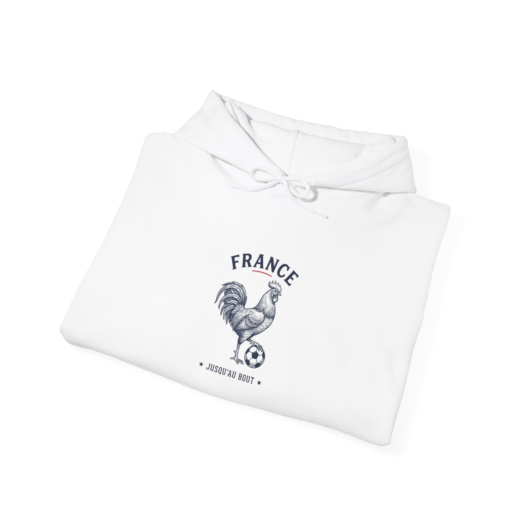 France Soccer Rooster Hoodie | National Flag Colors, Match Day Pride - Velqono