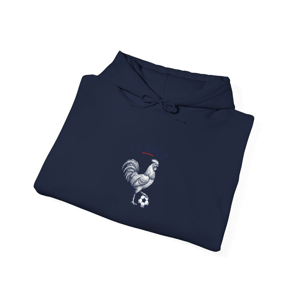 France Soccer Rooster Hoodie | National Flag Colors, Match Day Pride - Velqono